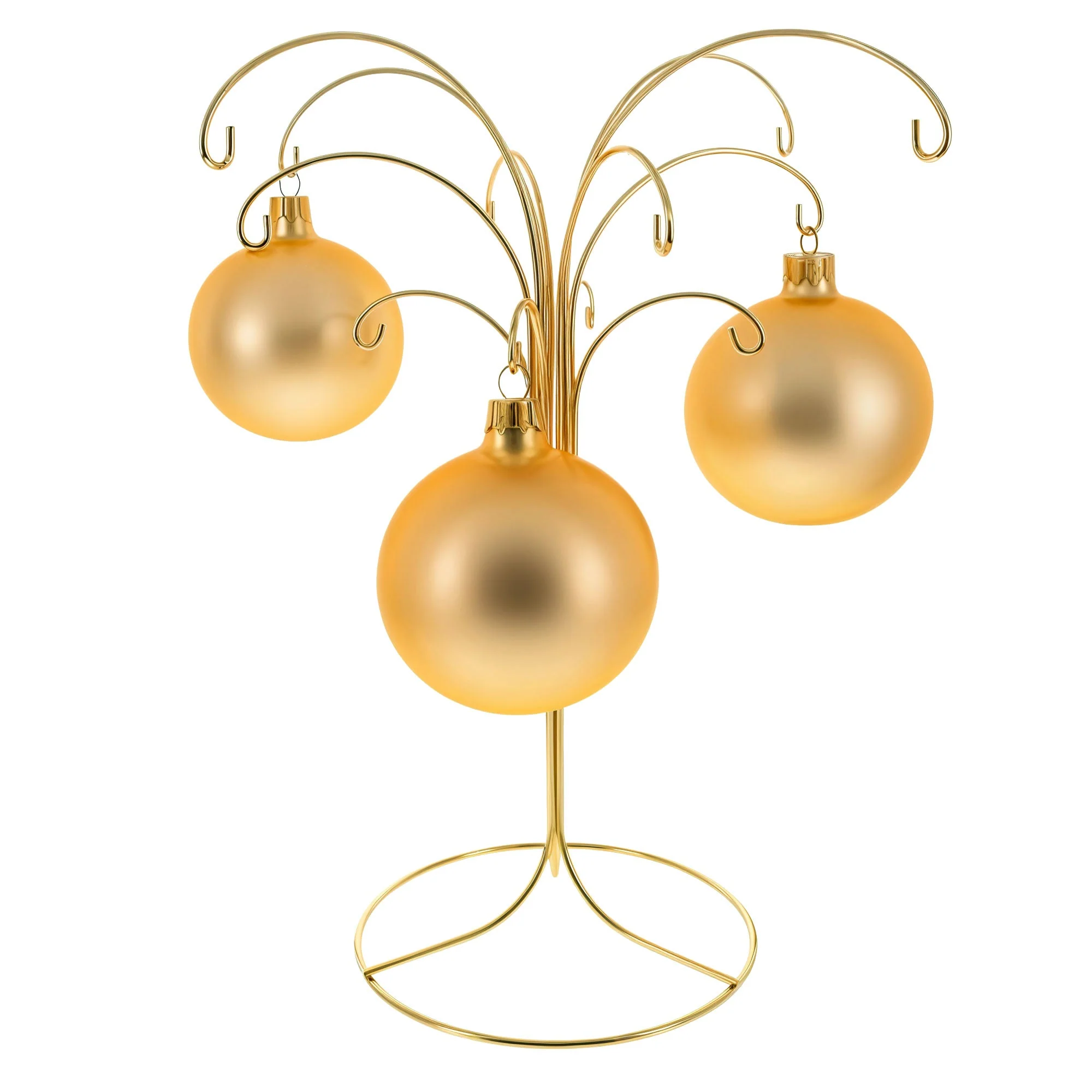 12-Arm Spiral Fountain Brass Gold Metal Ornament Stand Display 11.5 Inches (Taiwan) - Image 2