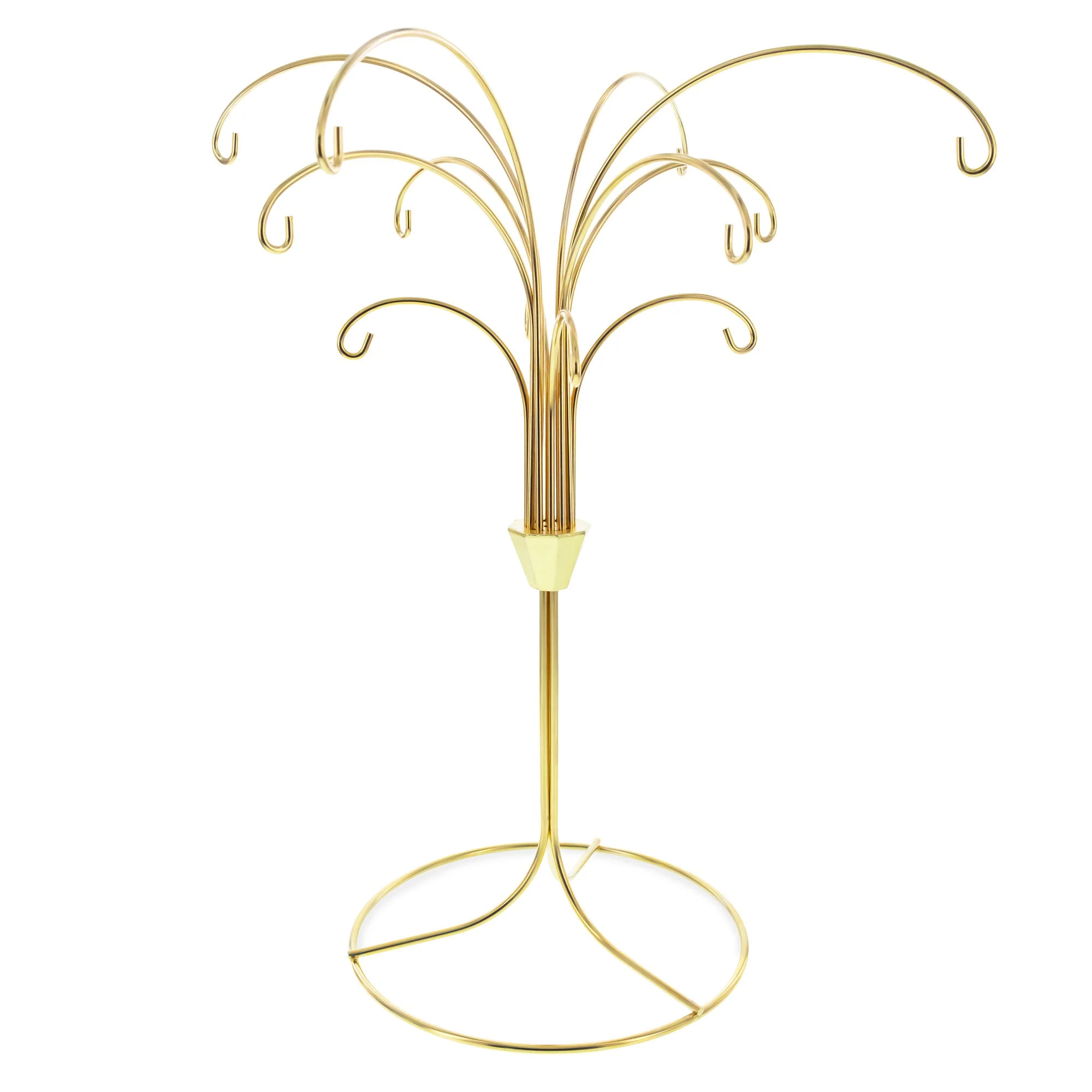 12-Arm Spiral Fountain Brass Gold Metal Ornament Stand Display 11.5 Inches (Taiwan) - Image 3