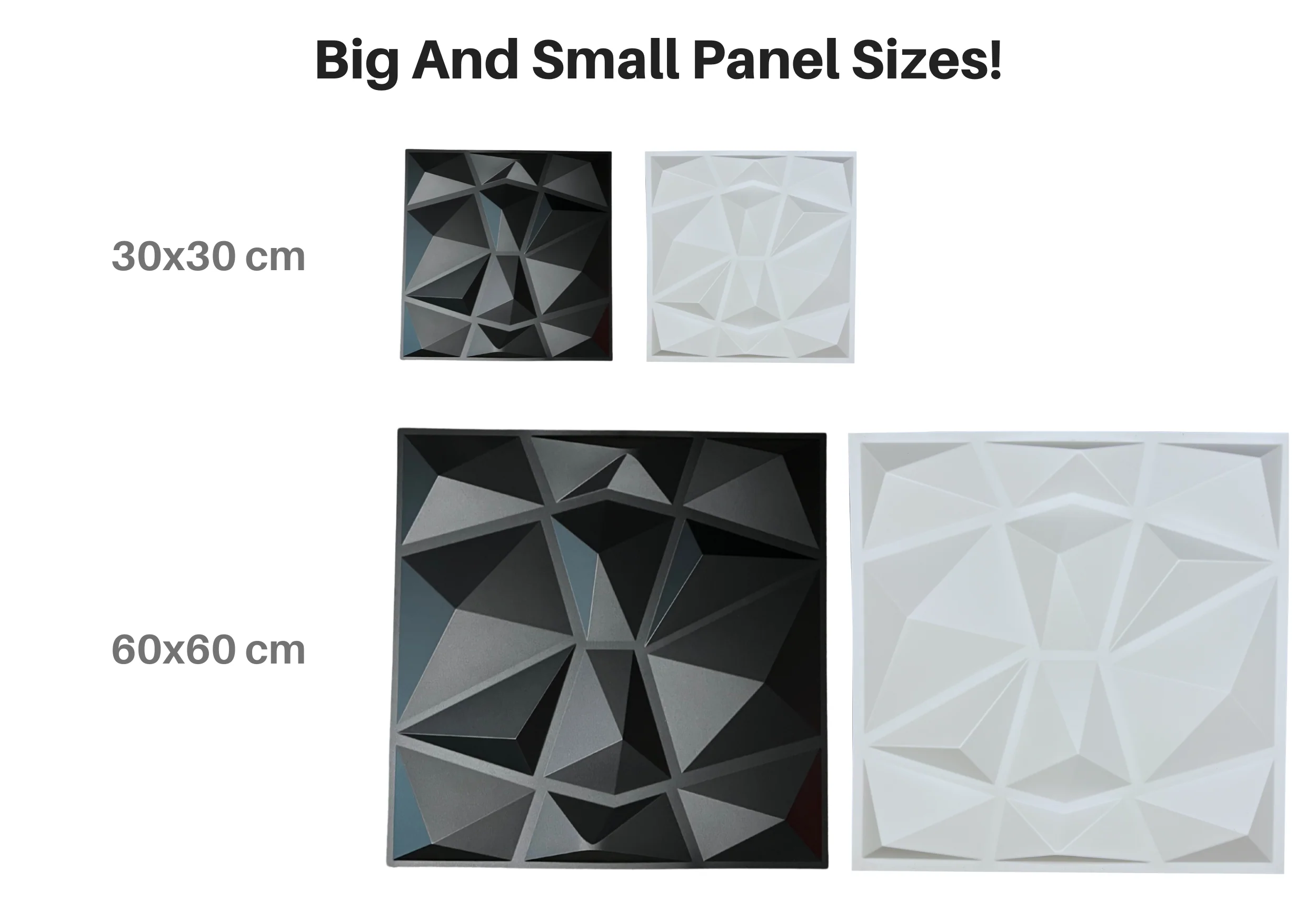12 Pack - PVC Geometric 3D Wall Panel For Sound Diffusion - Modern 3D Design For Walls And Ceilings - Image 3