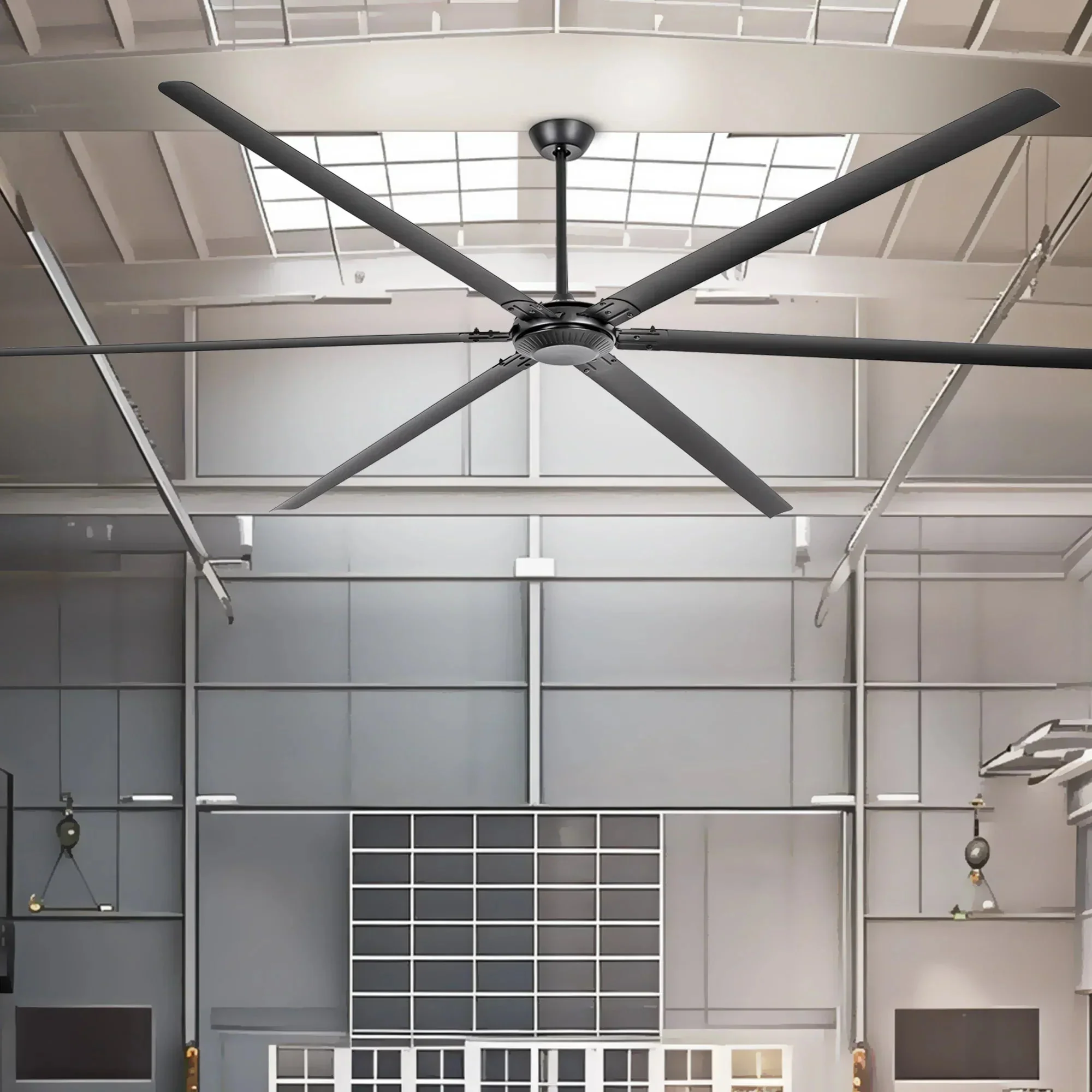 120 Inch HVLS Fan Jupiter Industrial Aluminum Extra Large Ceiling Fan with Remote Control - Image 3