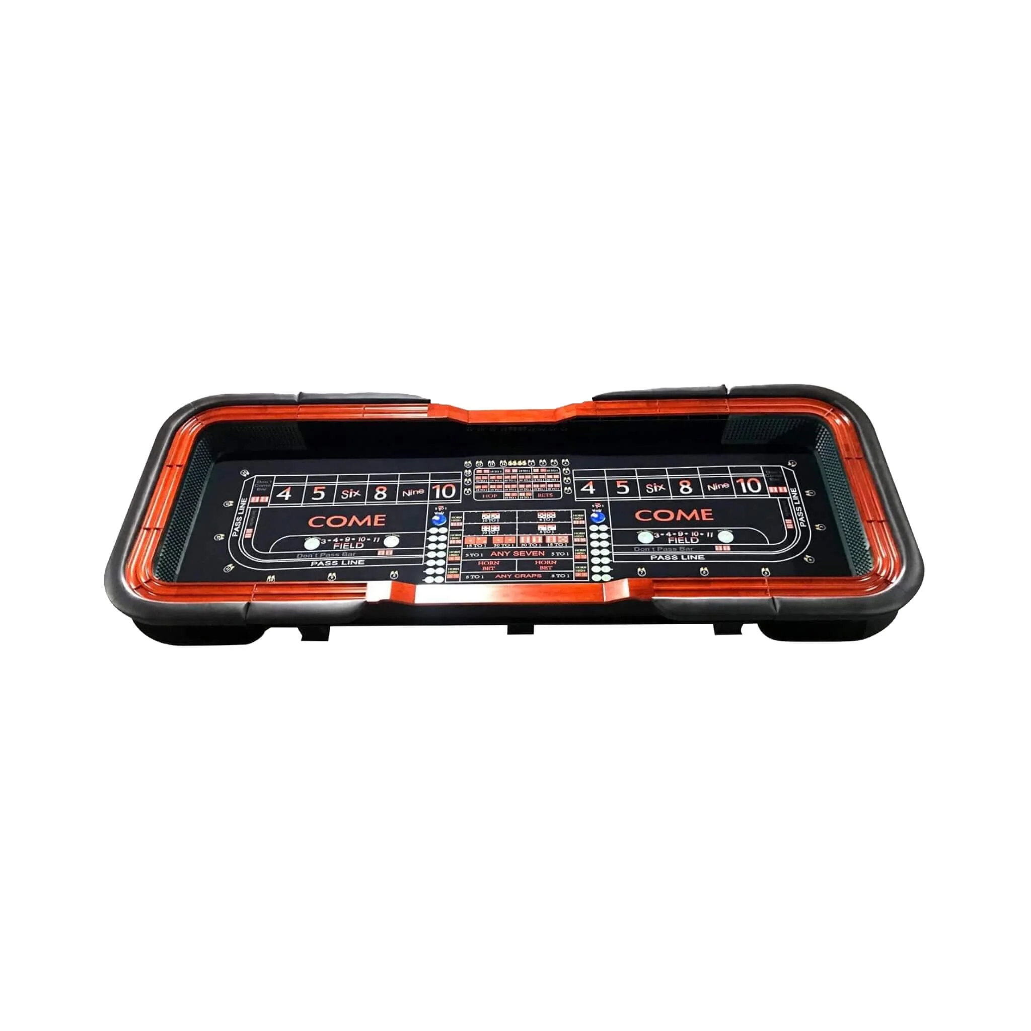 12FT Casino Style Craps Table With Full Drink Rail And Cushion Rim Cover (SAK35098) - Image 5