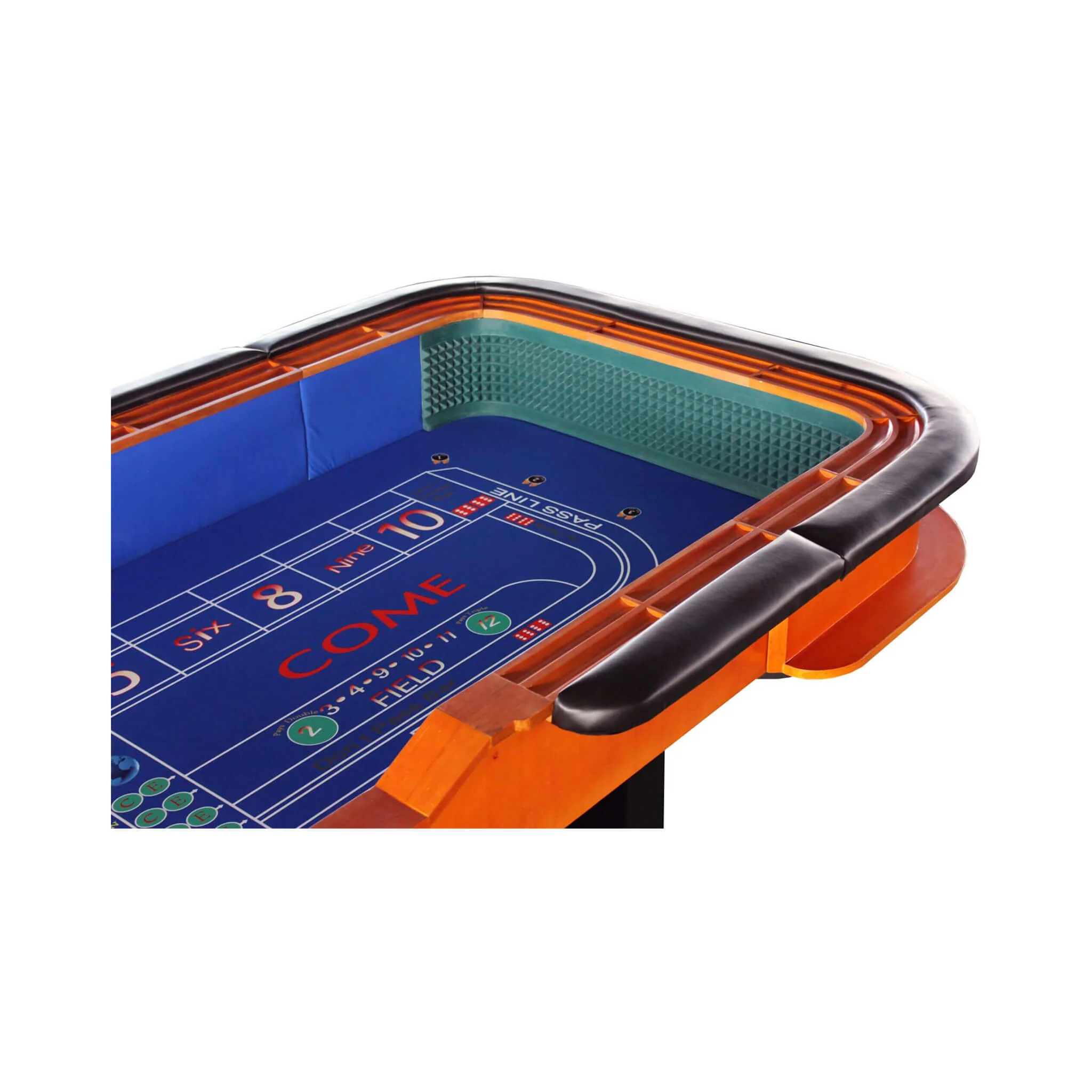 12FT Deluxe Casino Craps Game Table With Full Drink Rail (SAK68021) - Image 5