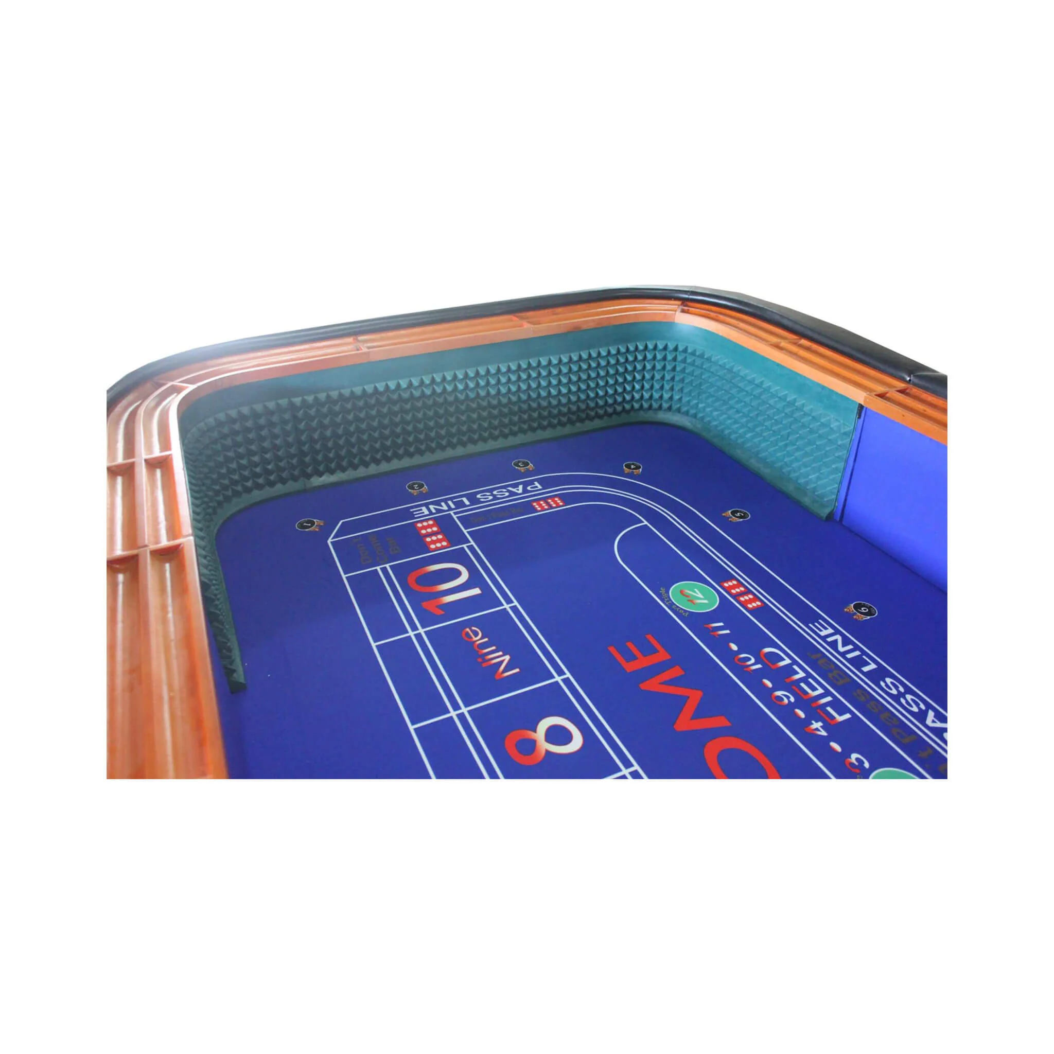 12FT Deluxe Casino Craps Game Table With Full Drink Rail (SAK68021) - Image 6