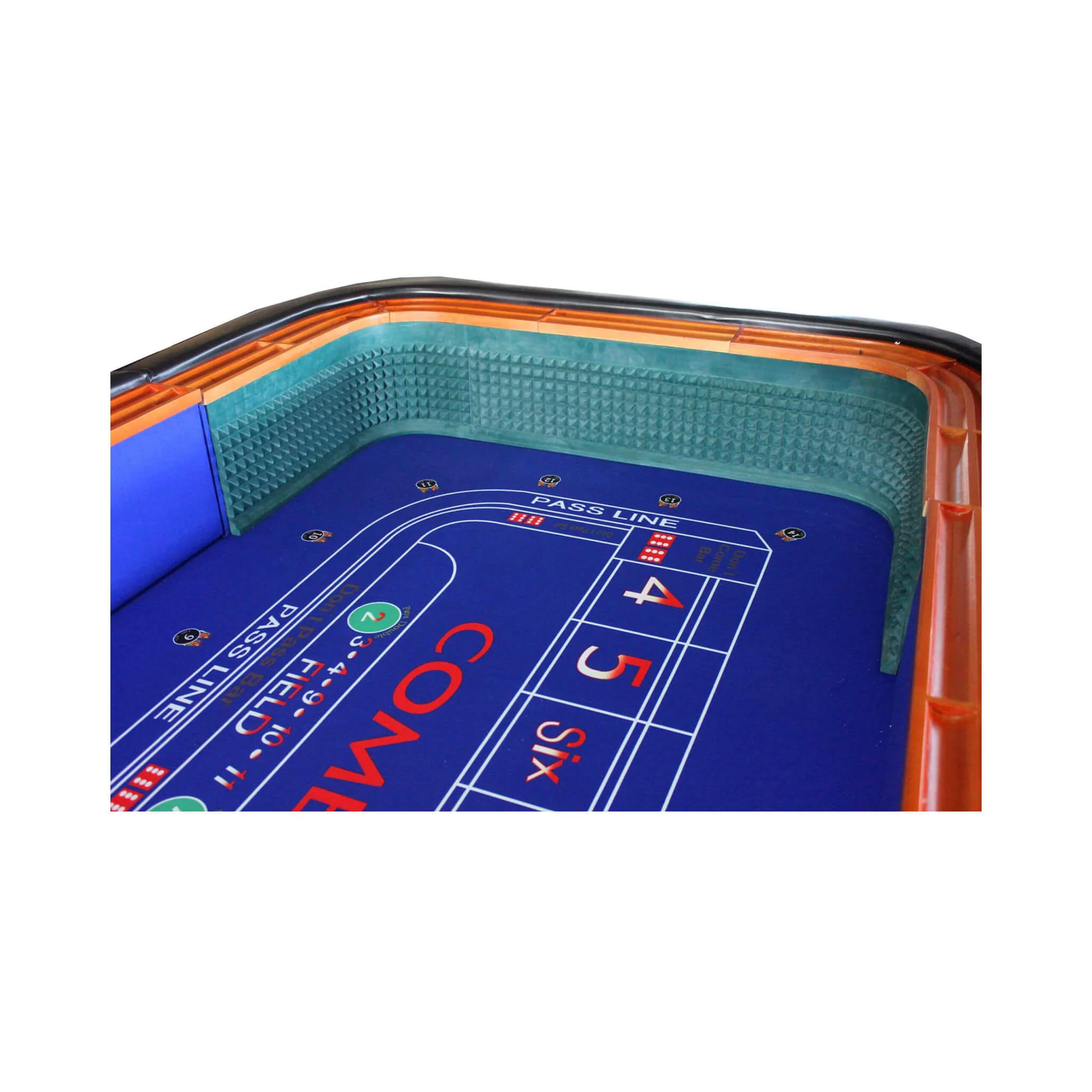 12FT Deluxe Casino Craps Game Table With Full Drink Rail (SAK68021) - Image 8