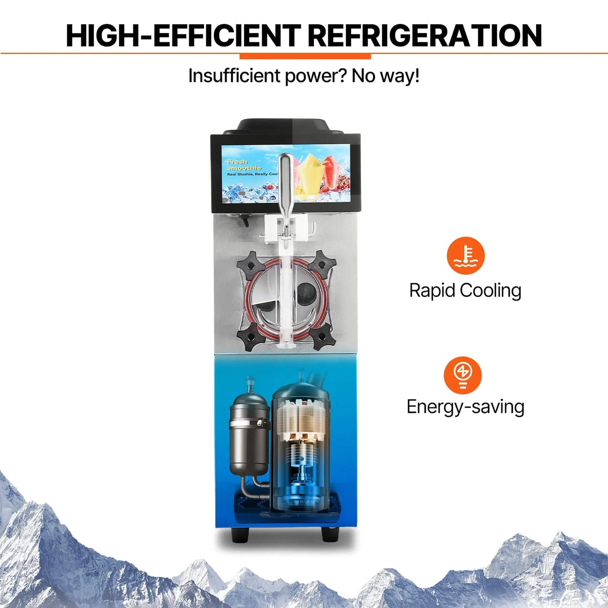 12L Commercial Single Tank Stainless Steel Slushy Machine With Touchscreen (SAK35871) - Image 3