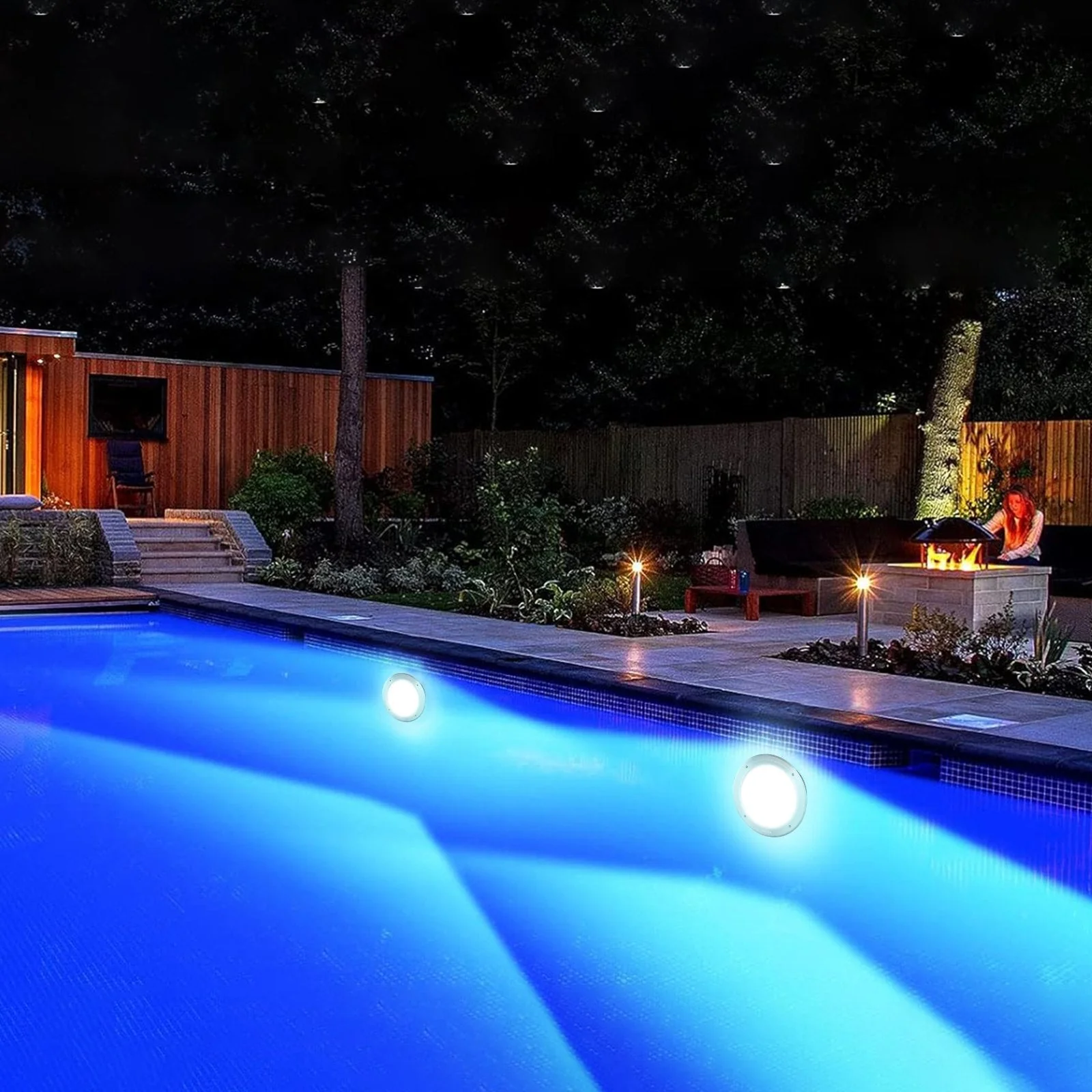 12V 40W LED Pool Lights with Remote Control & RGBW Color Changing Feature - Image 4
