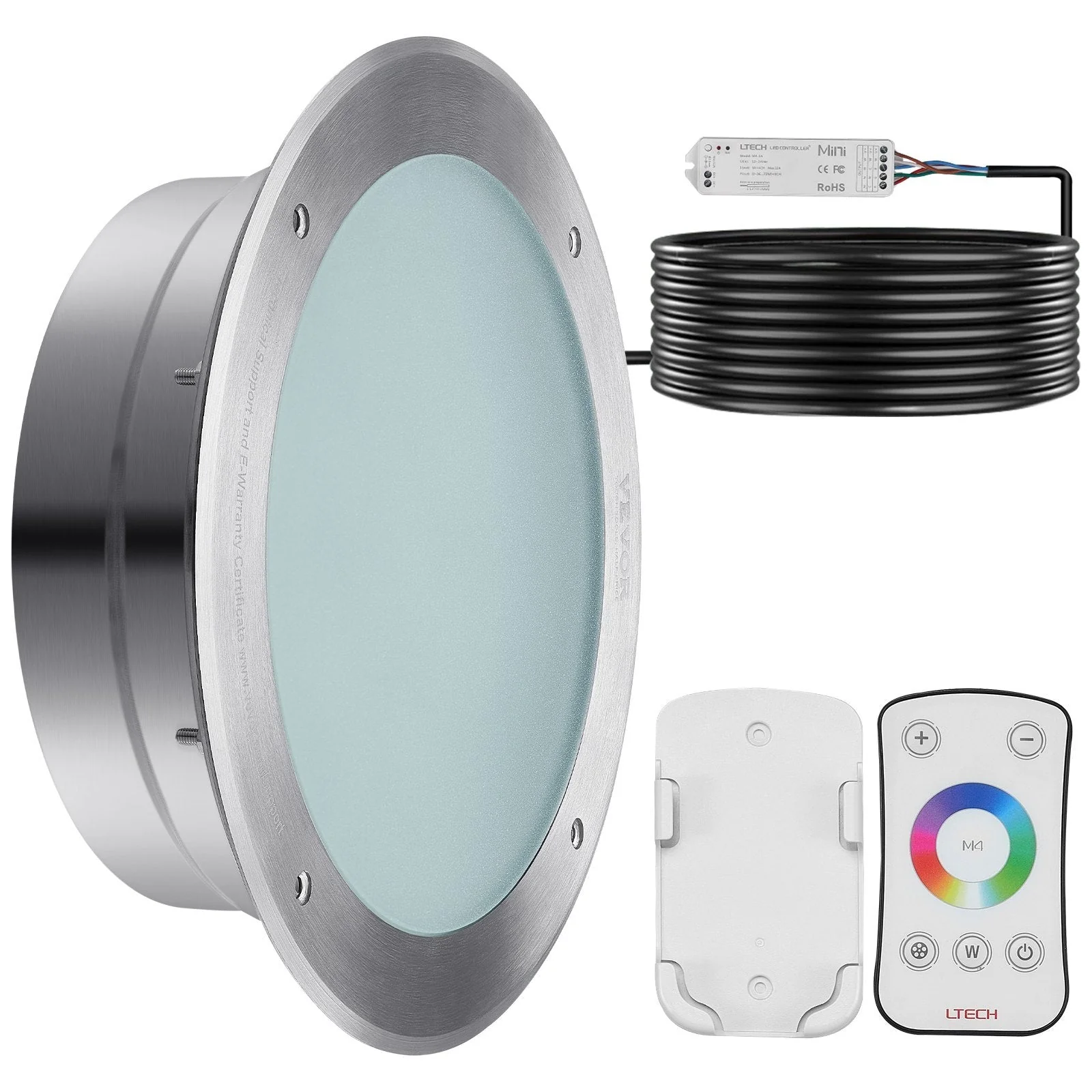 12V 40W LED Pool Lights with Remote Control & RGBW Color Changing Feature - Image 7