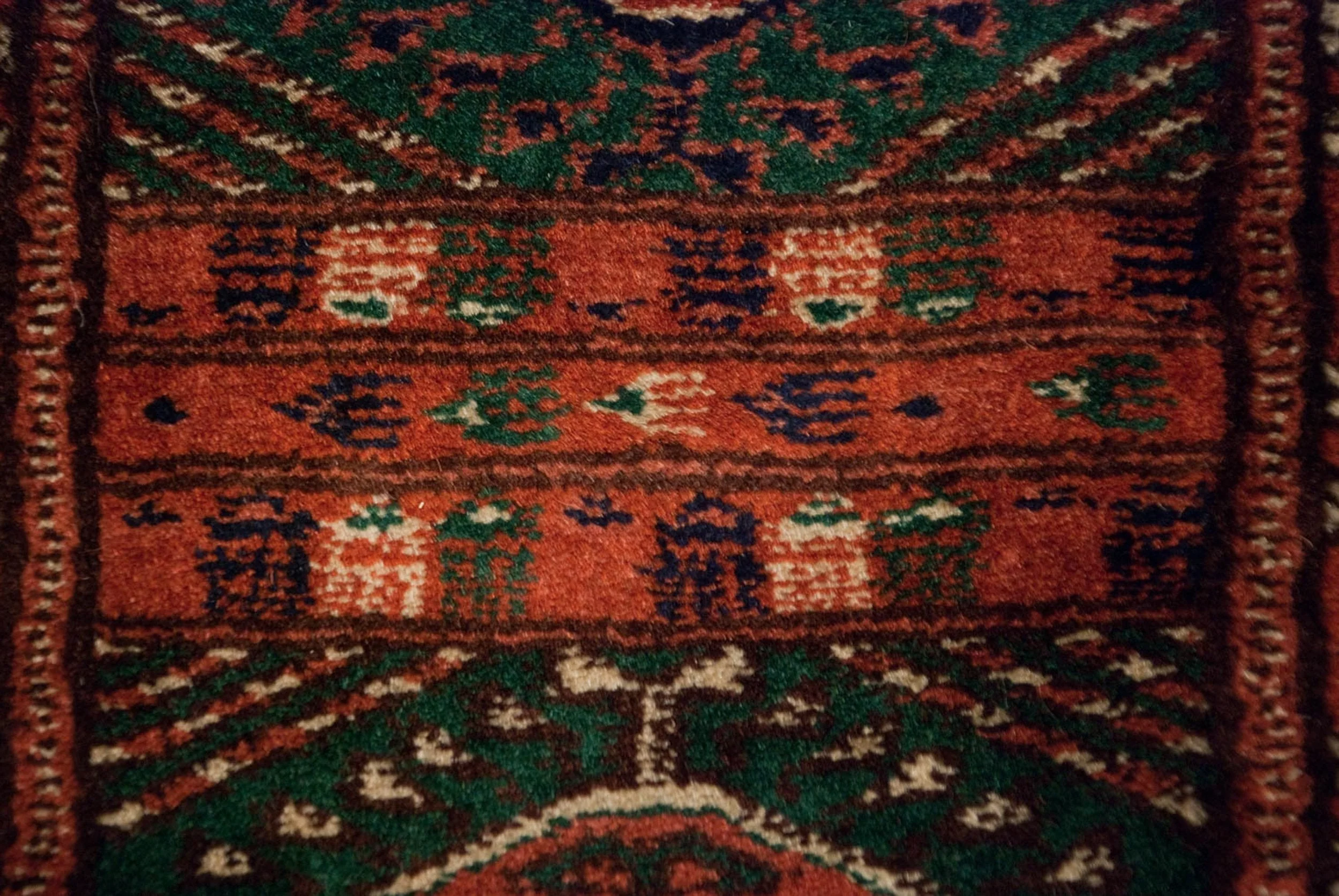 12x12.5 Vintage Fine Bokhara Square Carpet - Image 10