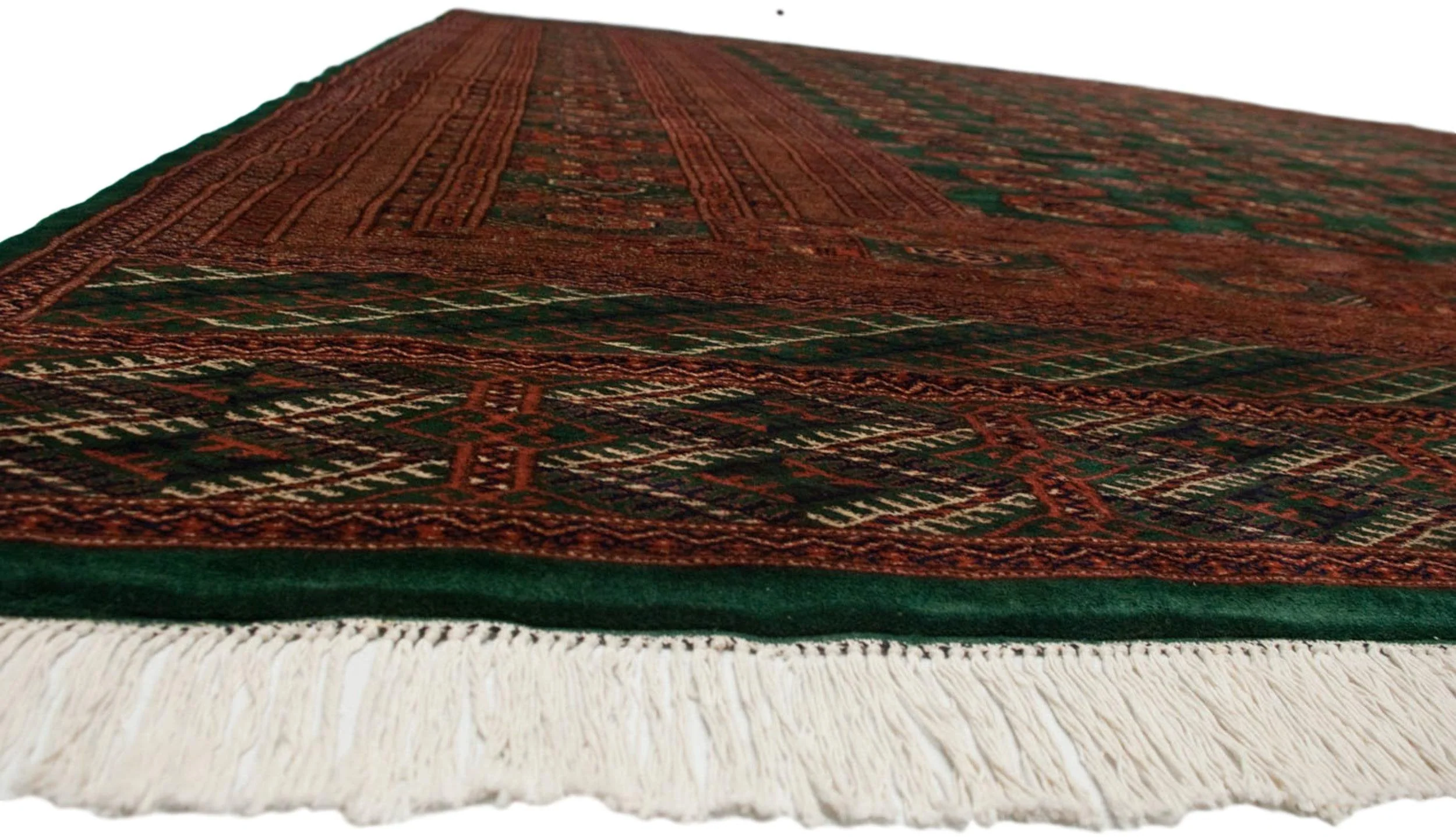 12x12.5 Vintage Fine Bokhara Square Carpet - Image 18
