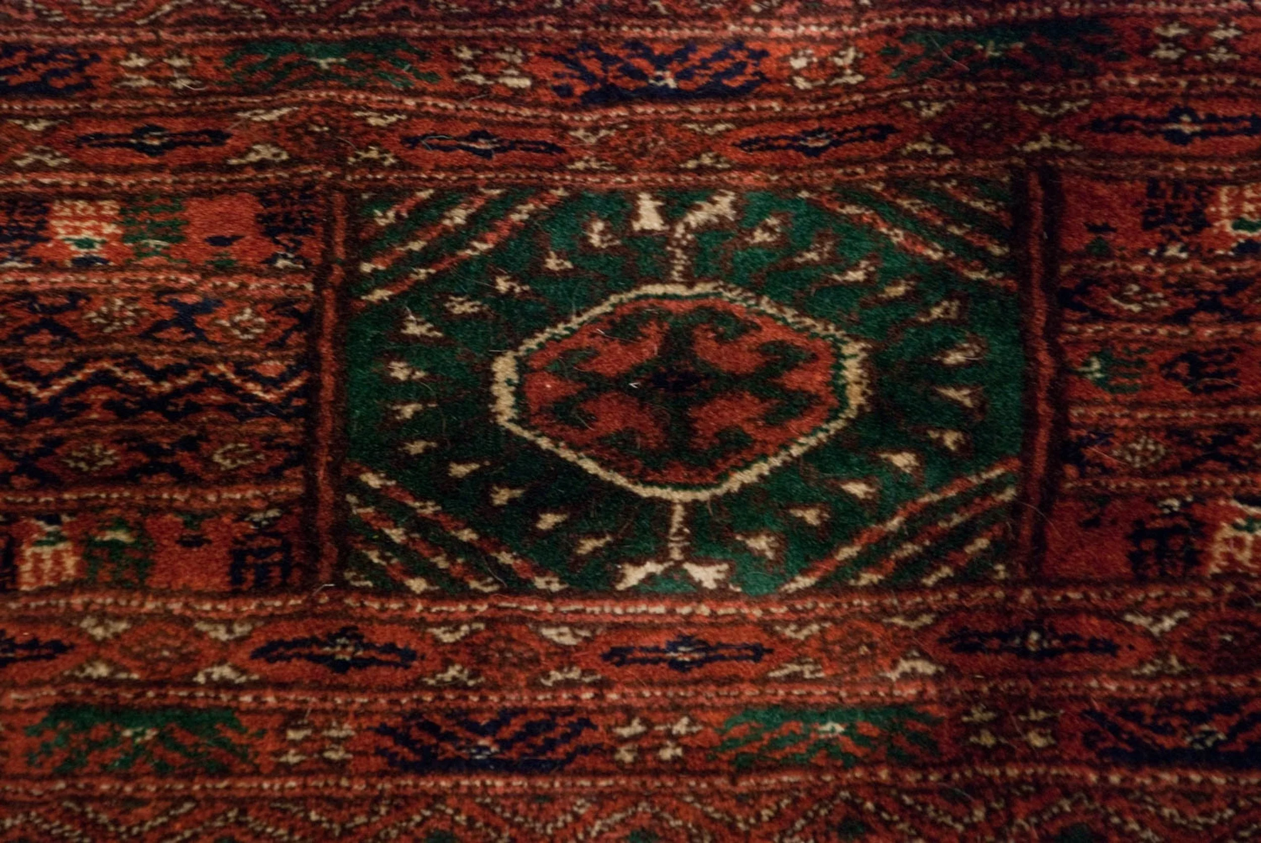 12x12.5 Vintage Fine Bokhara Square Carpet - Image 9
