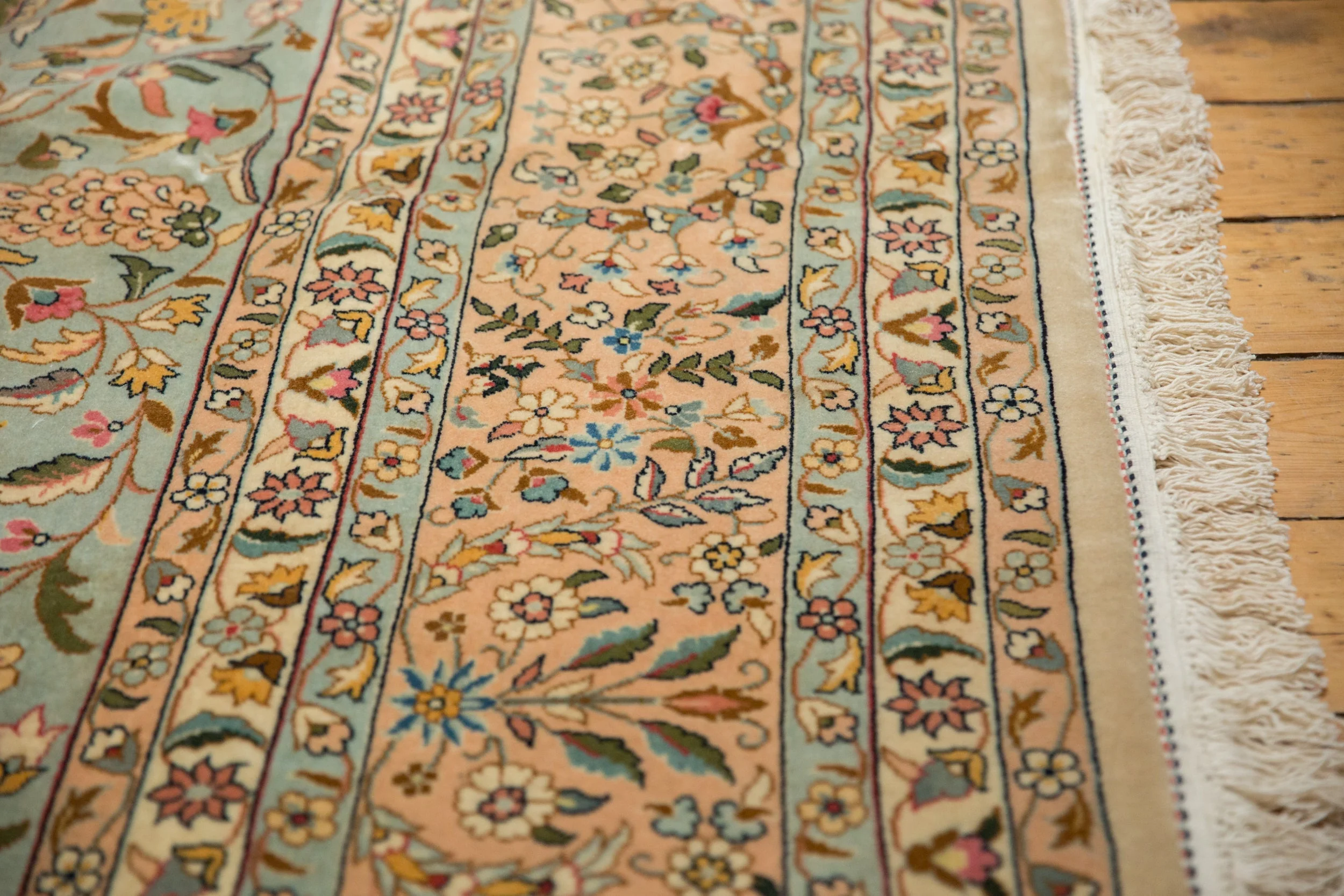 12x12 Vintage Bulgarian Kerman Design Square Carpet - Image 12