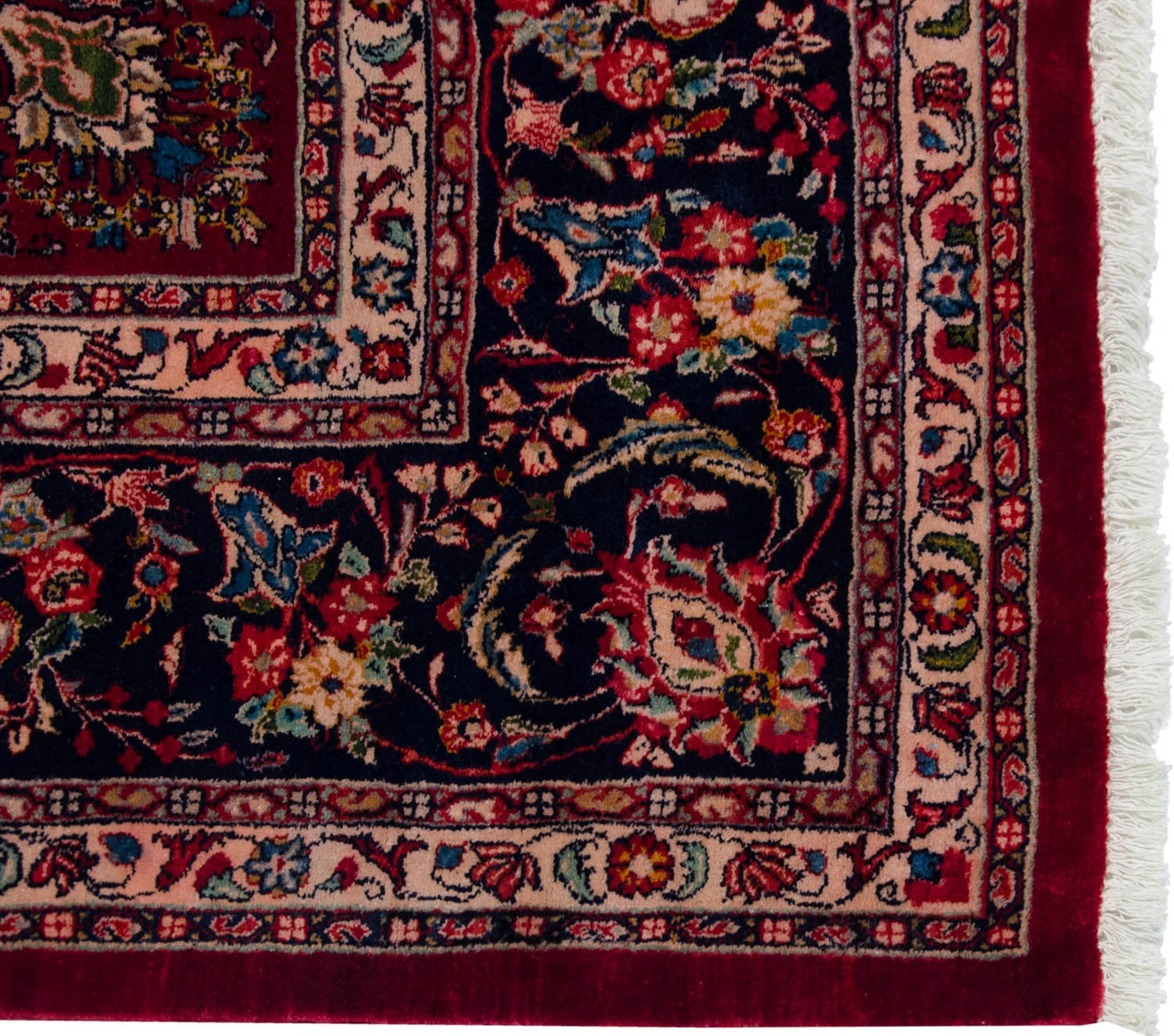 12x12 Vintage Fine Sarouk Square Carpet - Image 6