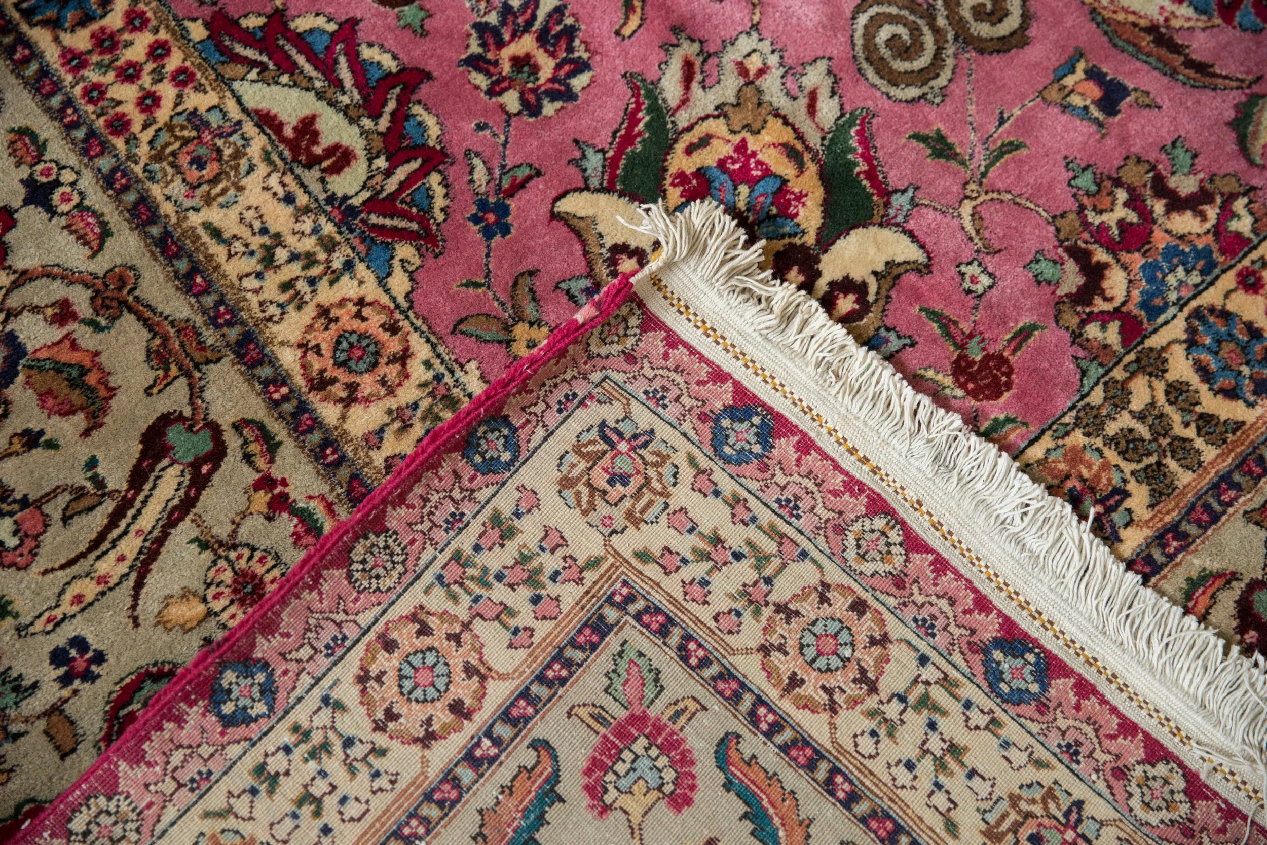 12x13.5 Vintage Tabriz Square Carpet - Image 11
