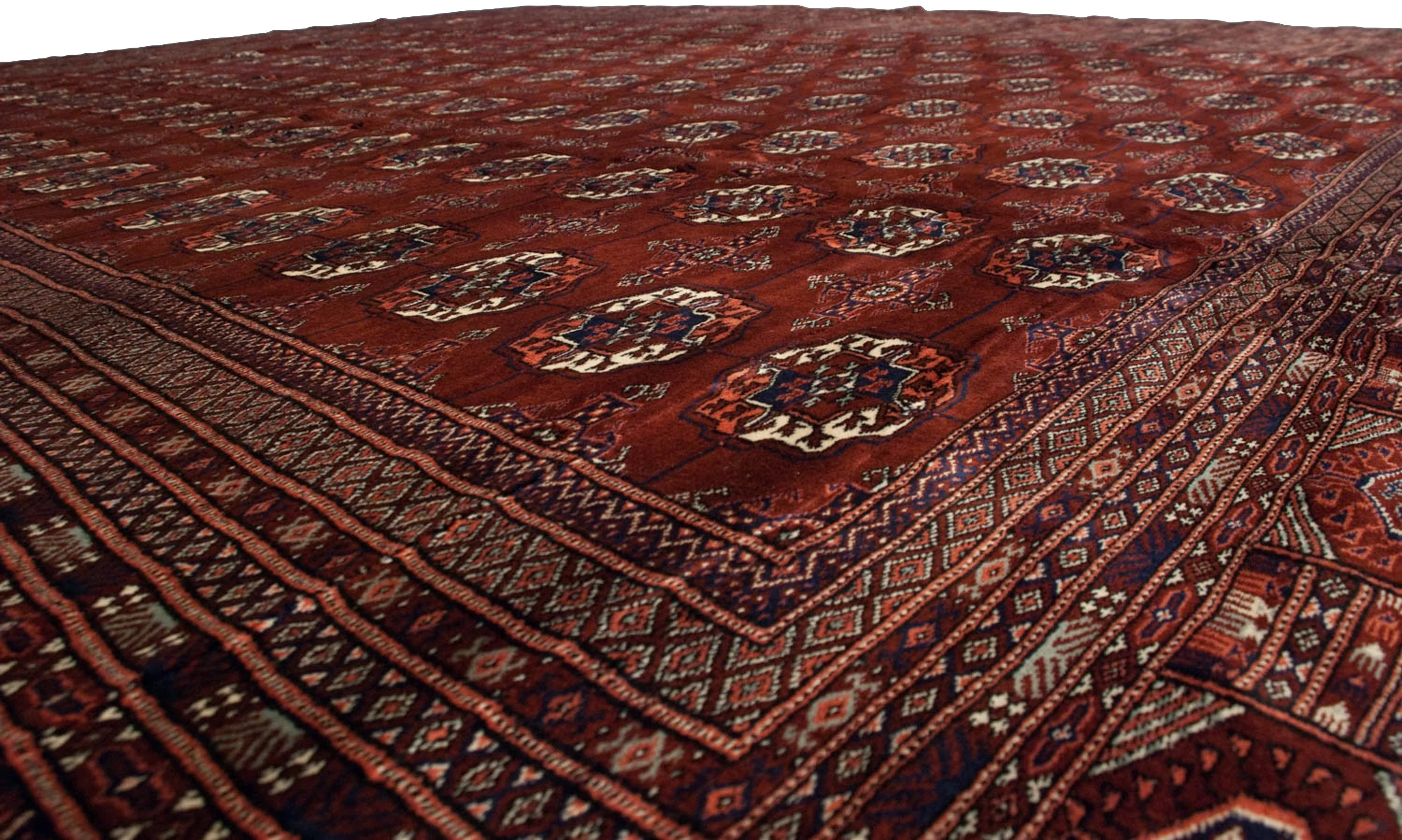 12x14.5 Vintage Fine Bokhara Carpet - Image 10
