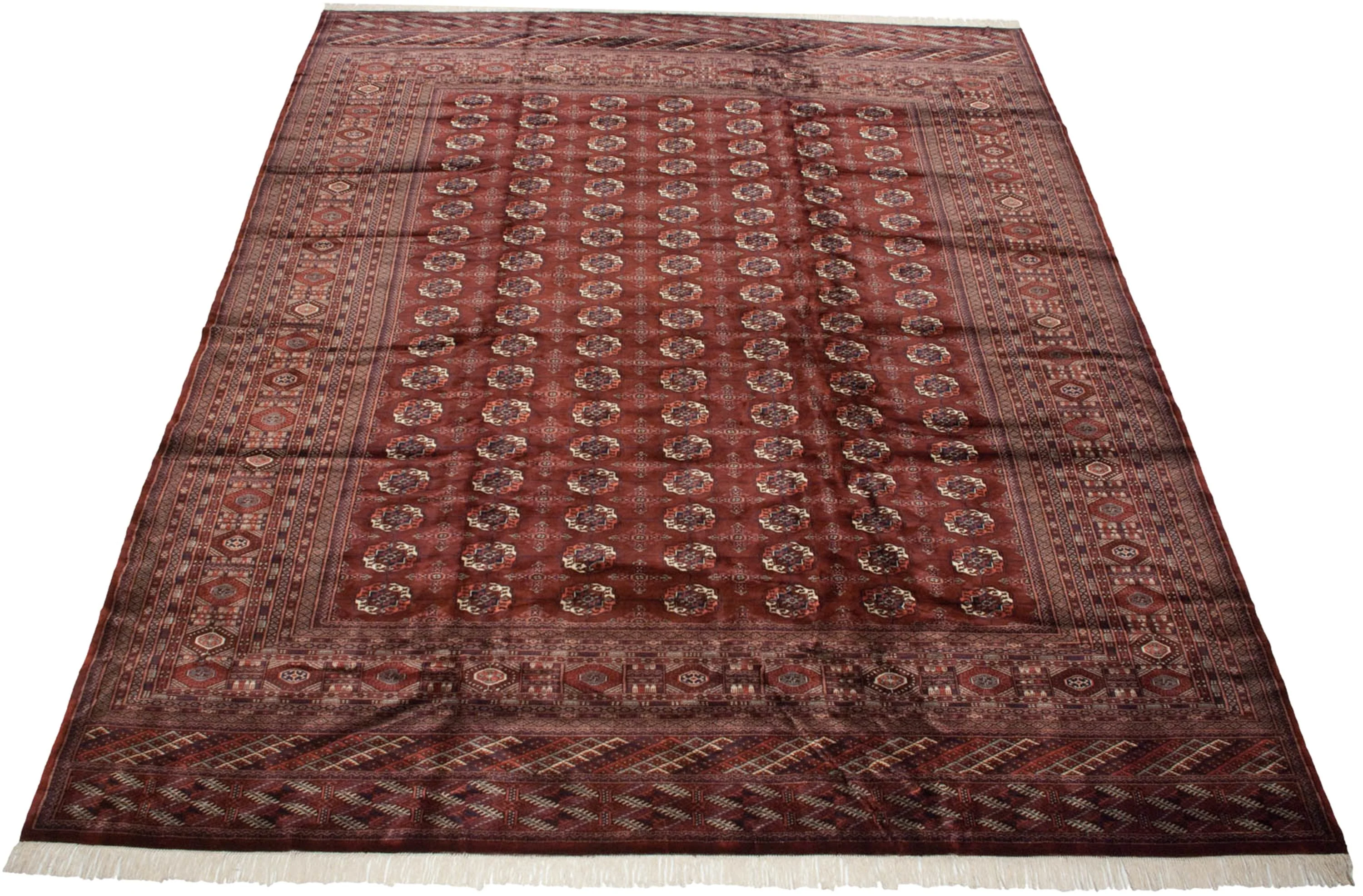 12x14.5 Vintage Fine Bokhara Carpet - Image 13