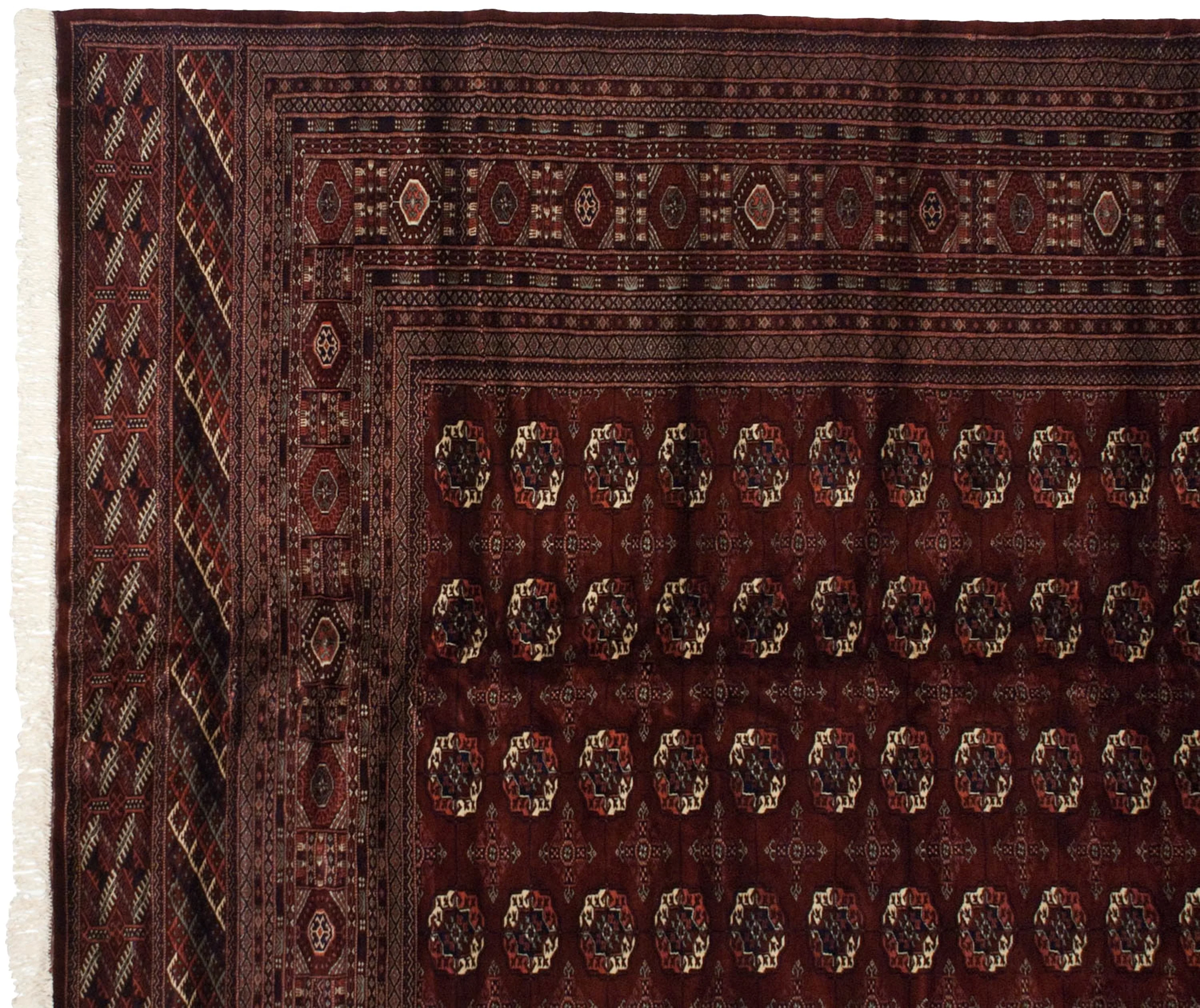 12x14.5 Vintage Fine Bokhara Carpet - Image 3