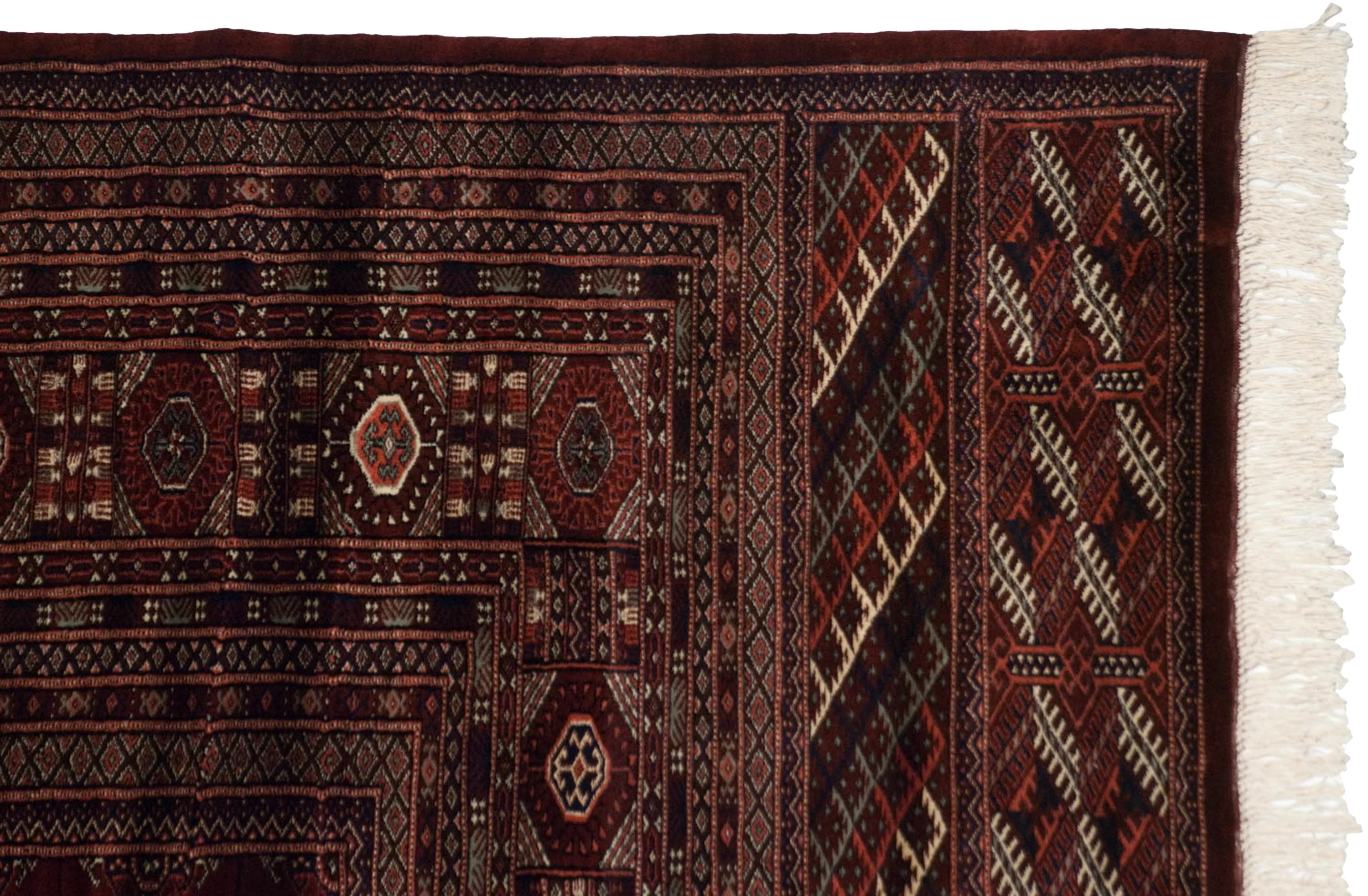 12x14.5 Vintage Fine Bokhara Carpet - Image 4