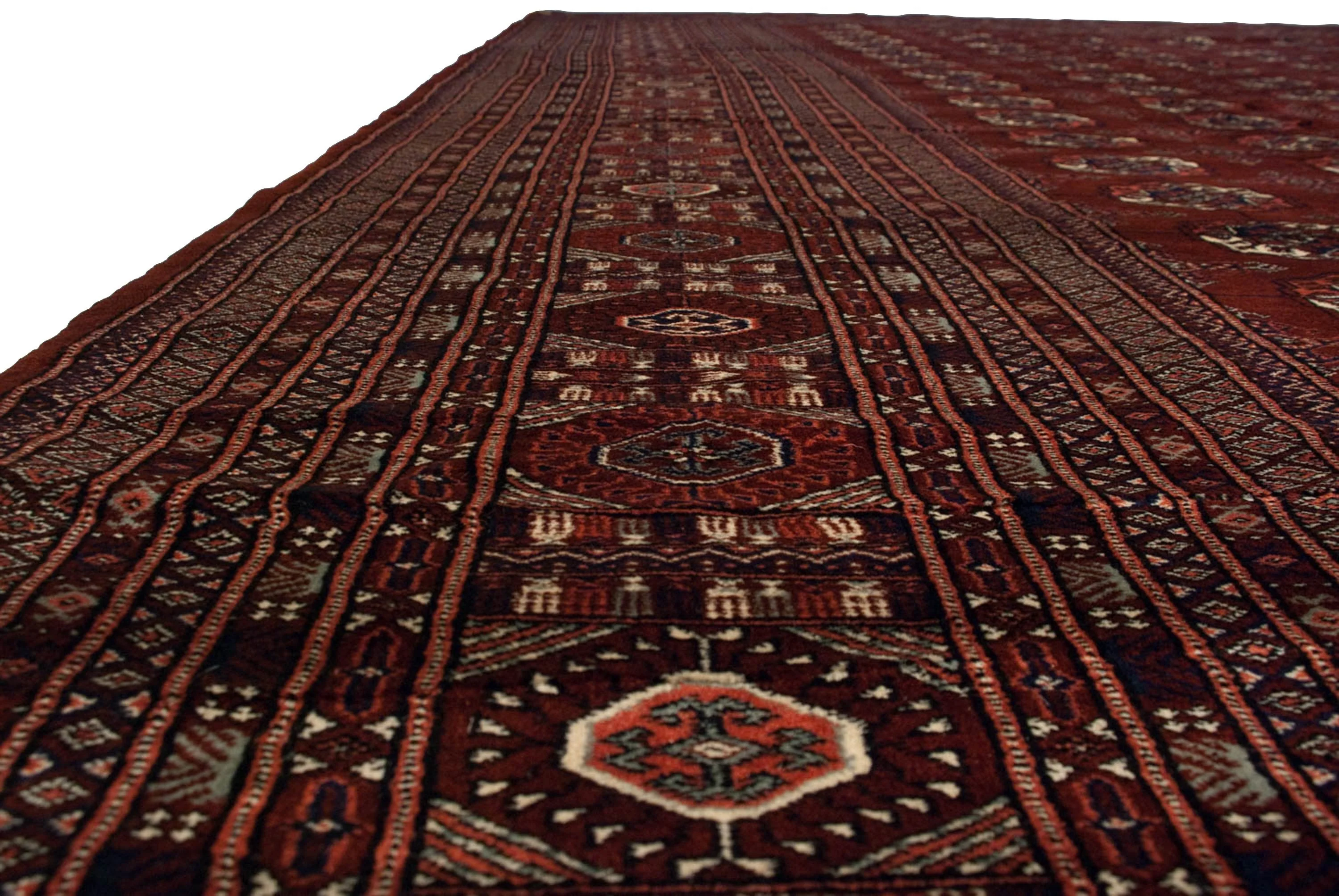 12x14.5 Vintage Fine Bokhara Carpet - Image 8