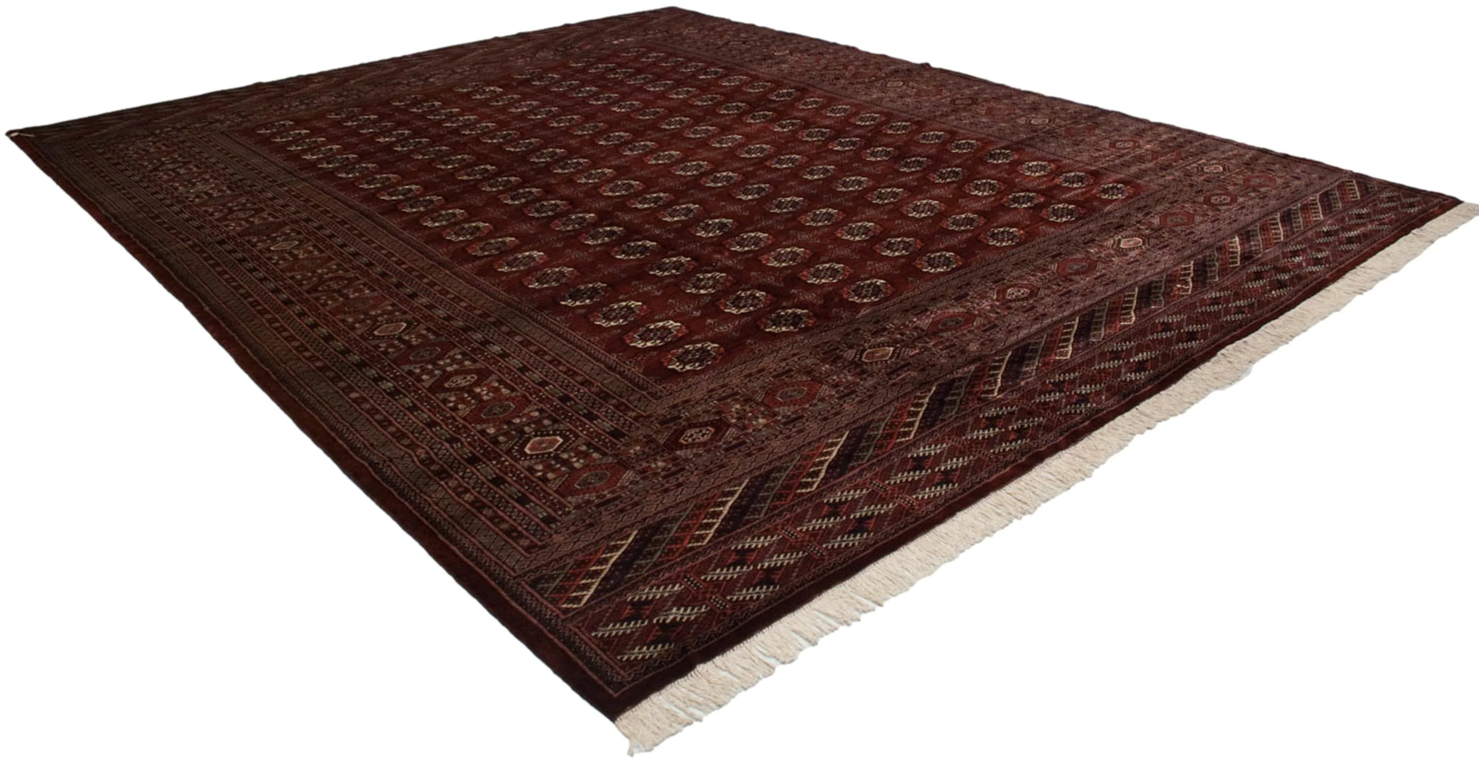 12x14.5 Vintage Fine Bokhara Carpet - Image 9