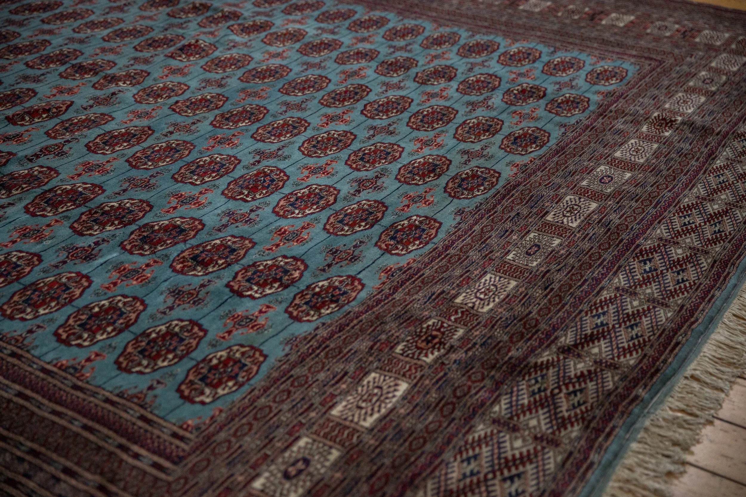 12x14.5 Vintage Fine Bokhara Carpet - Image 11