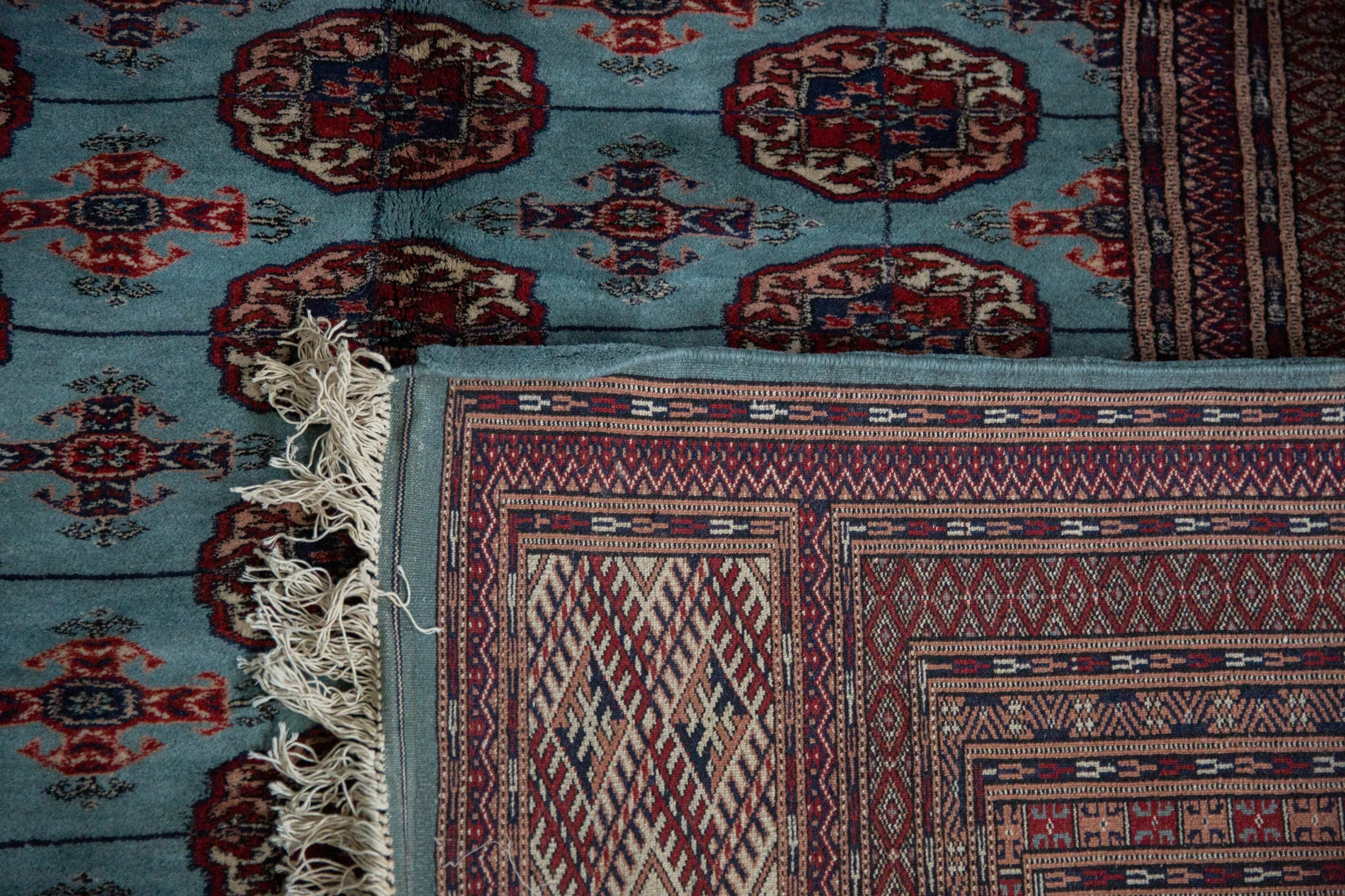 12x14.5 Vintage Fine Bokhara Carpet - Image 13