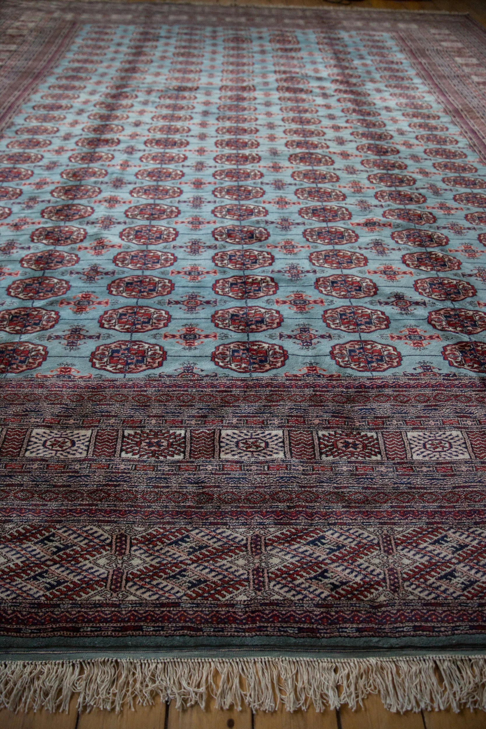 12x14.5 Vintage Fine Bokhara Carpet - Image 14