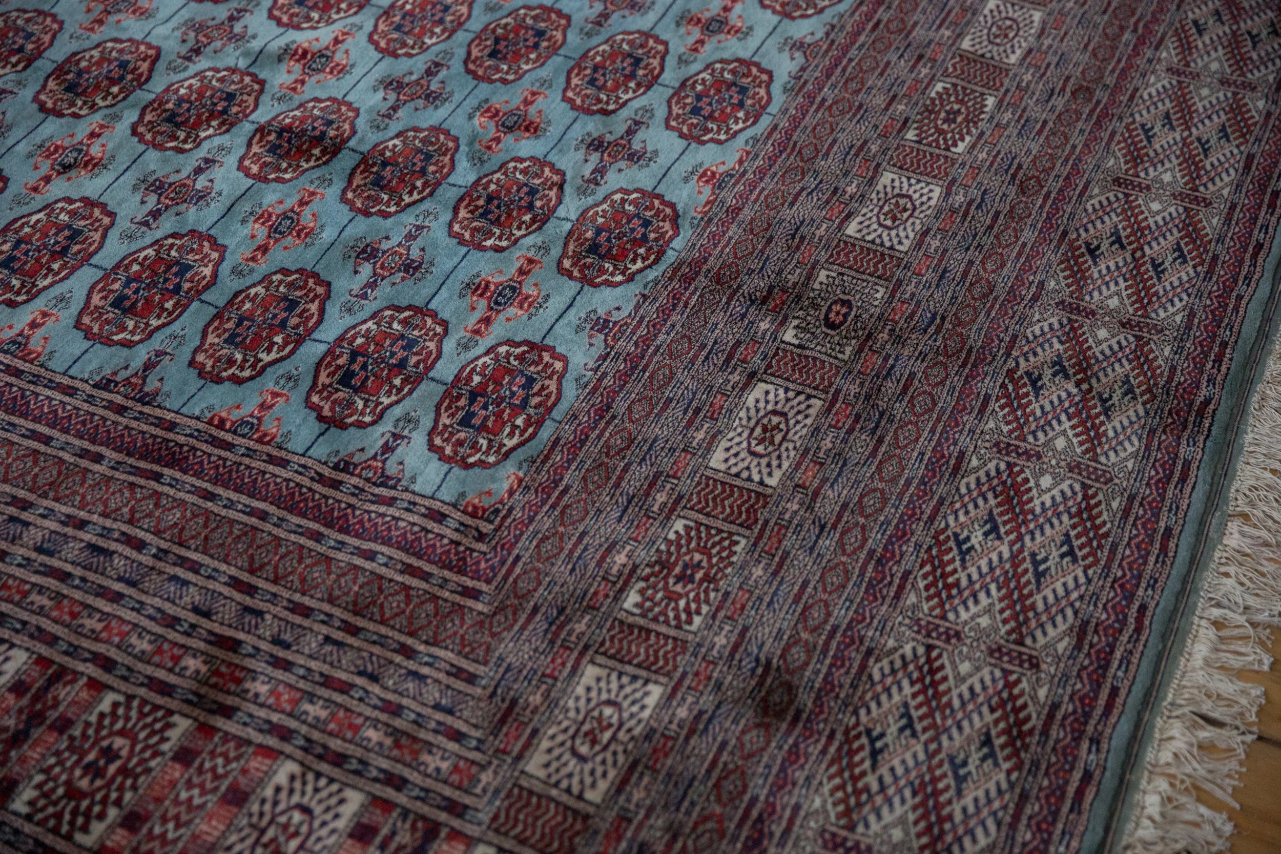 12x14.5 Vintage Fine Bokhara Carpet - Image 4