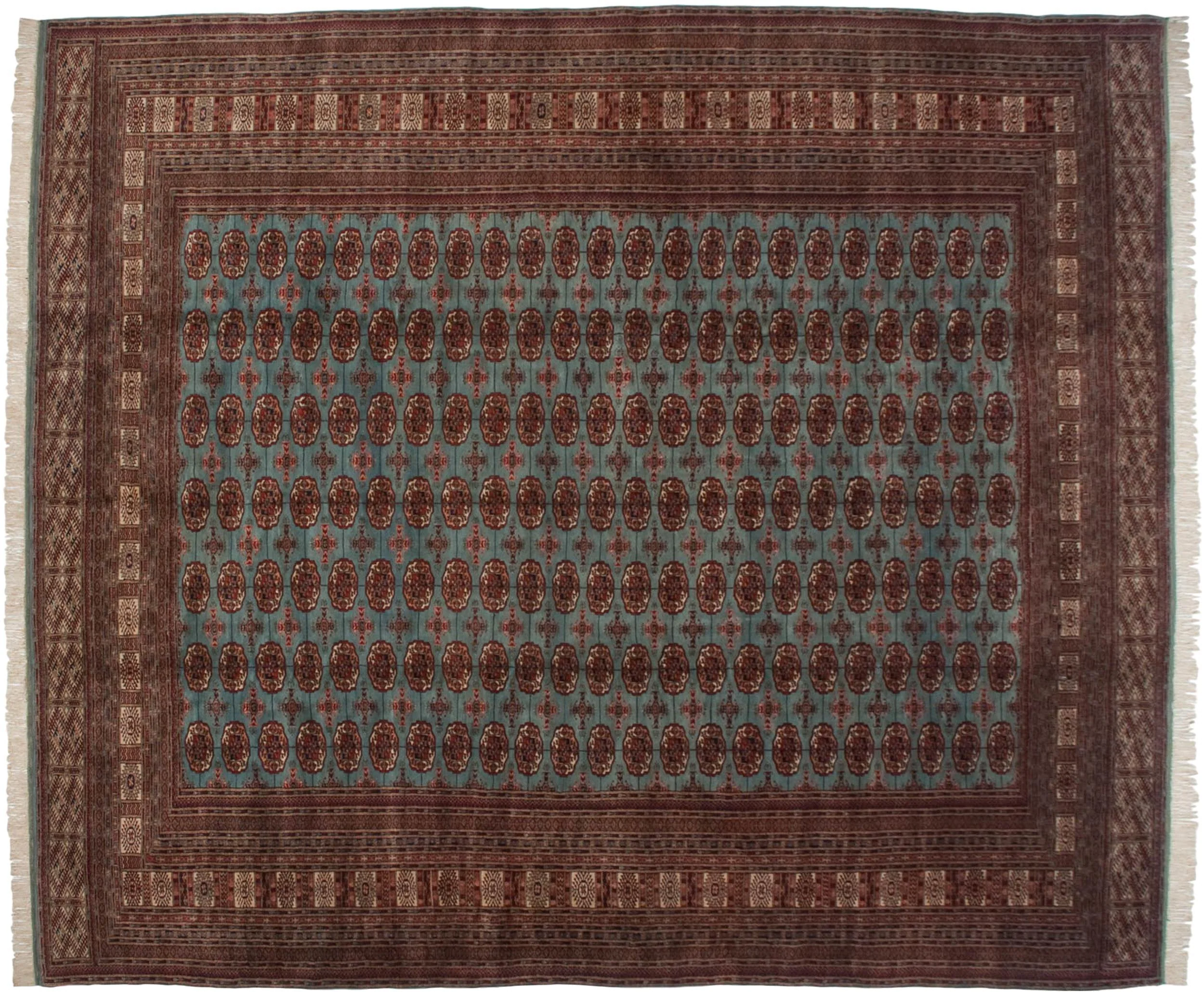 12x14.5 Vintage Fine Bokhara Carpet - Image 5