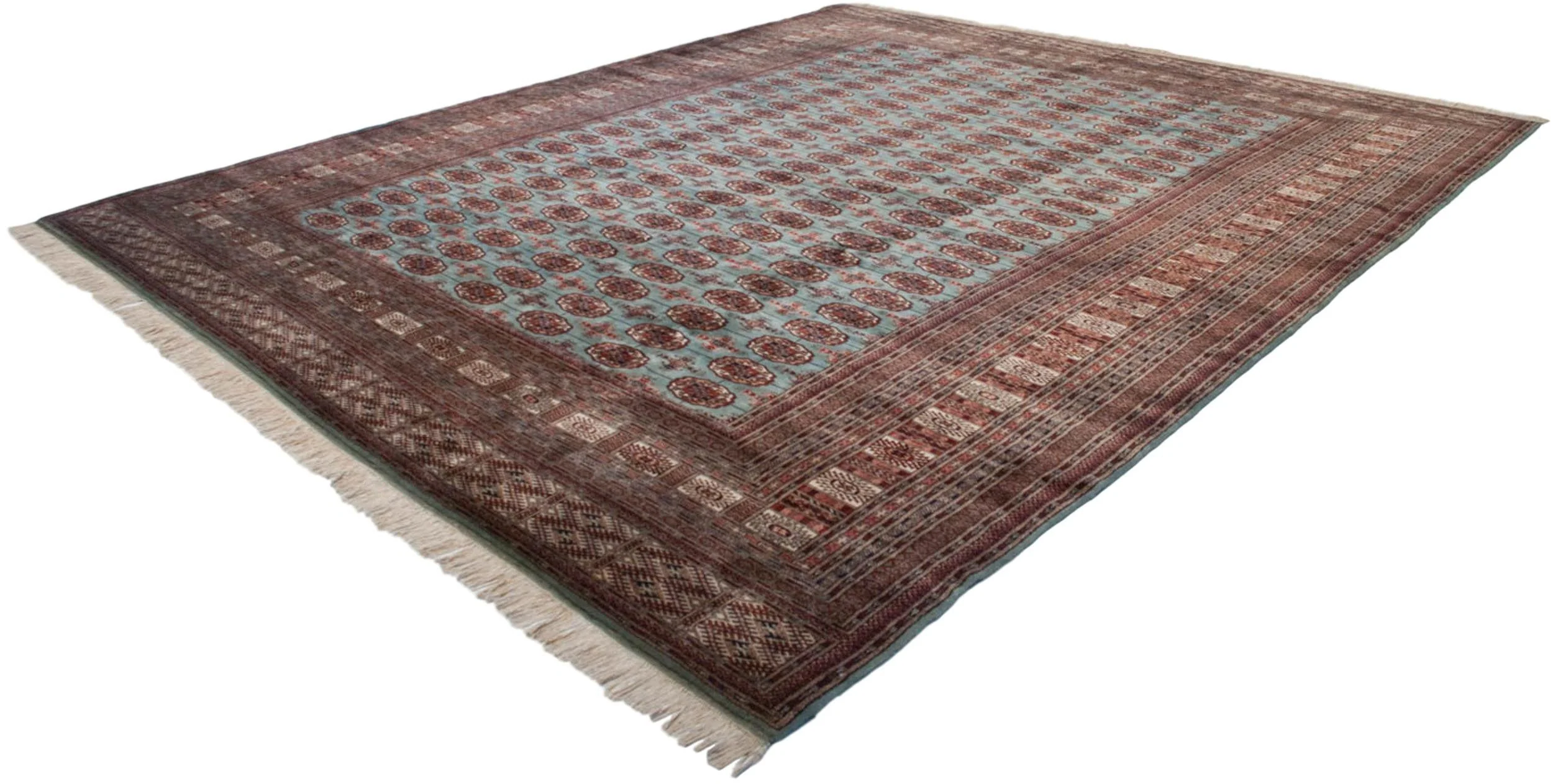 12x14.5 Vintage Fine Bokhara Carpet - Image 6