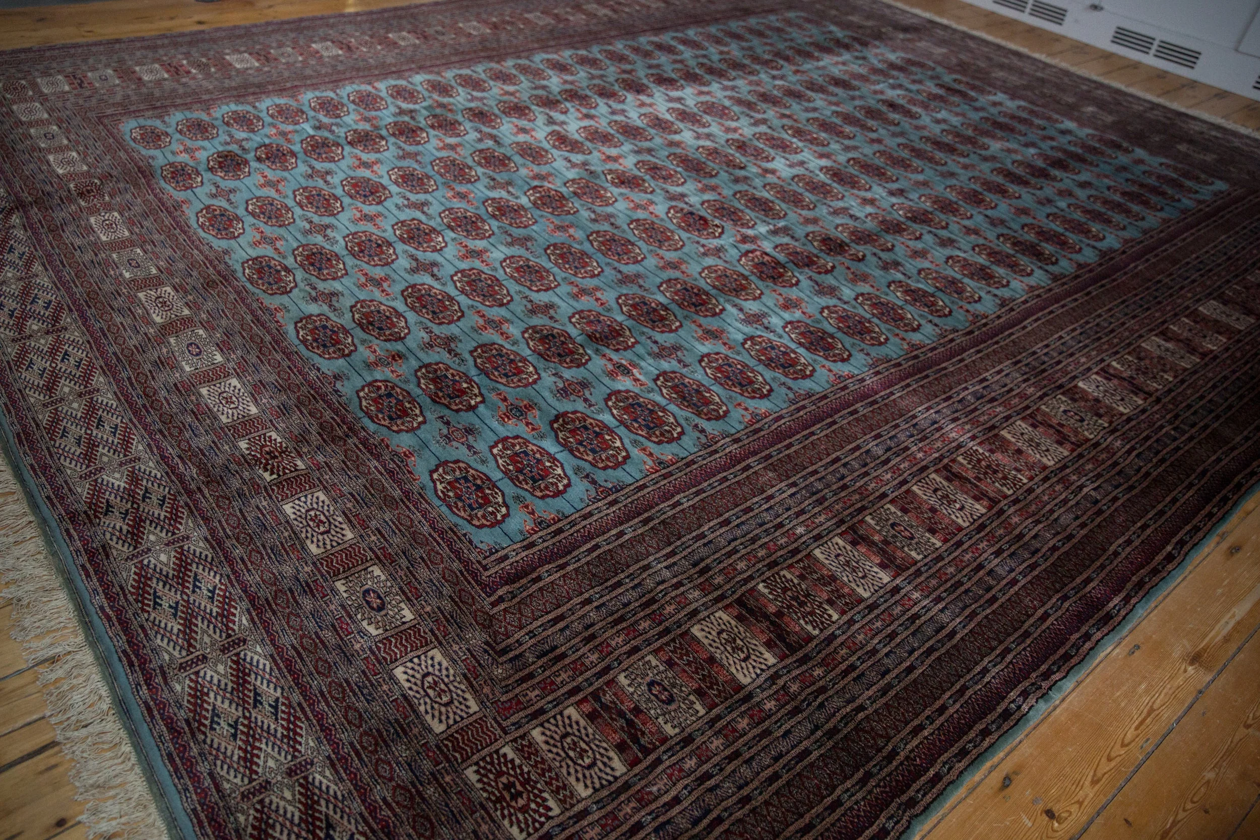 12x14.5 Vintage Fine Bokhara Carpet - Image 9