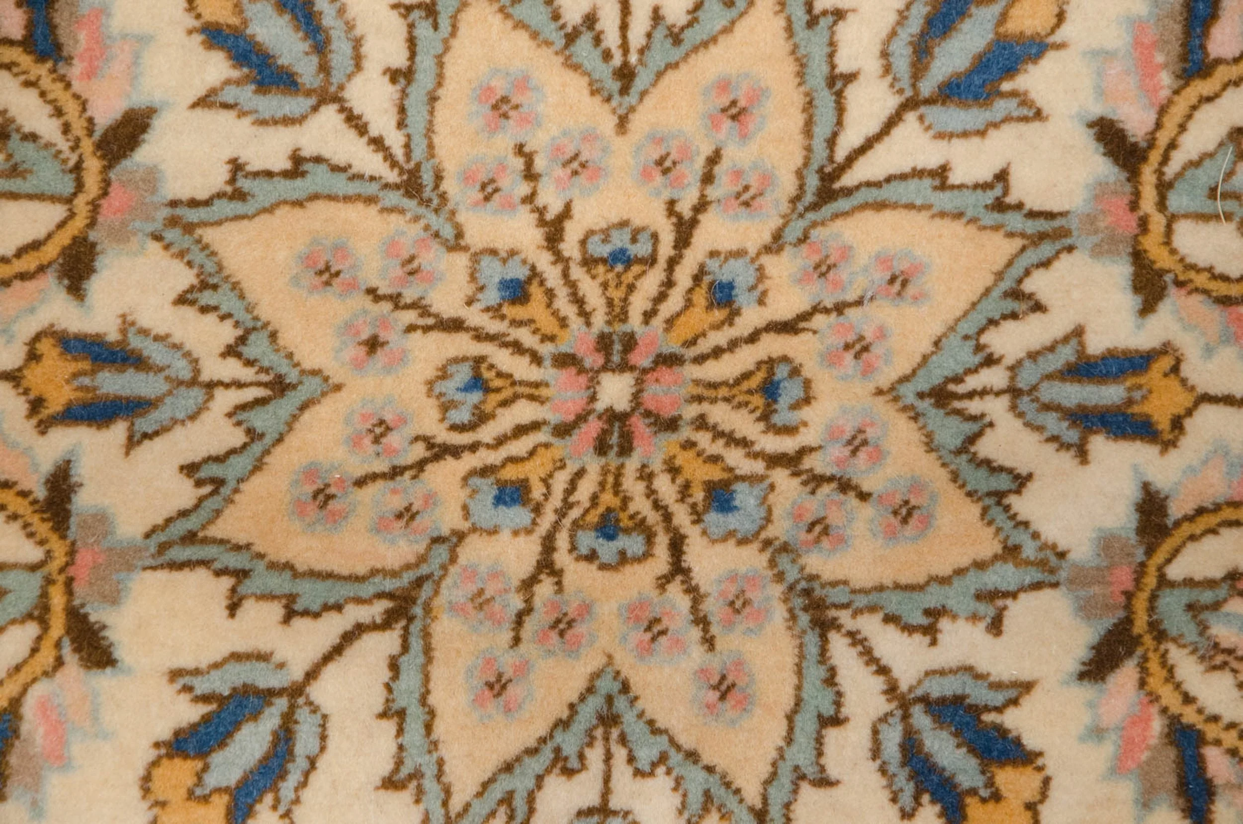 12x14 Vintage Fine Bulgarian Kerman Design Square Carpet - Image 12