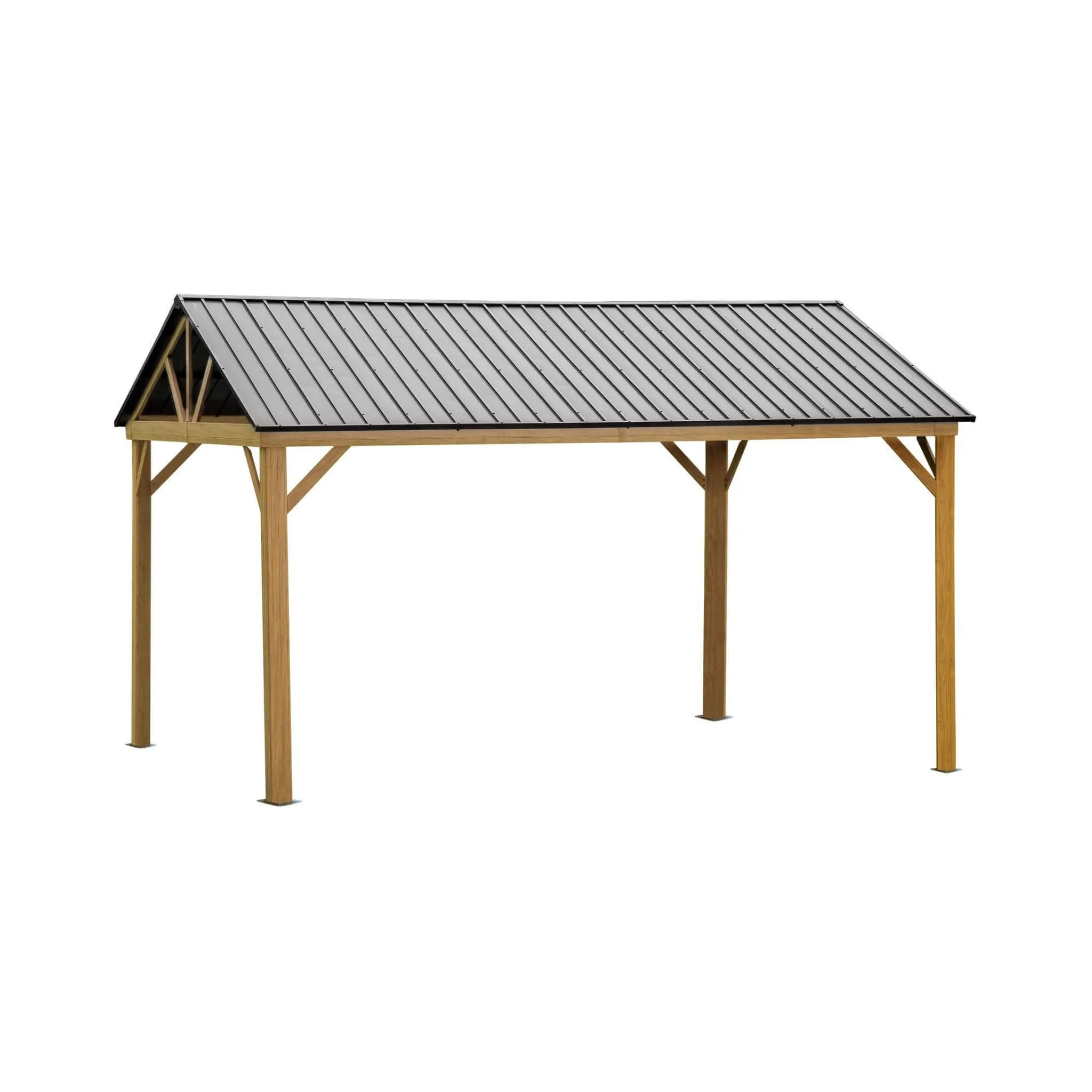 [12X14FT] Alora Hardtop All-Weather Outdoor Gazebo With Galvanized Steel Roof (SAK83261) - Image 9