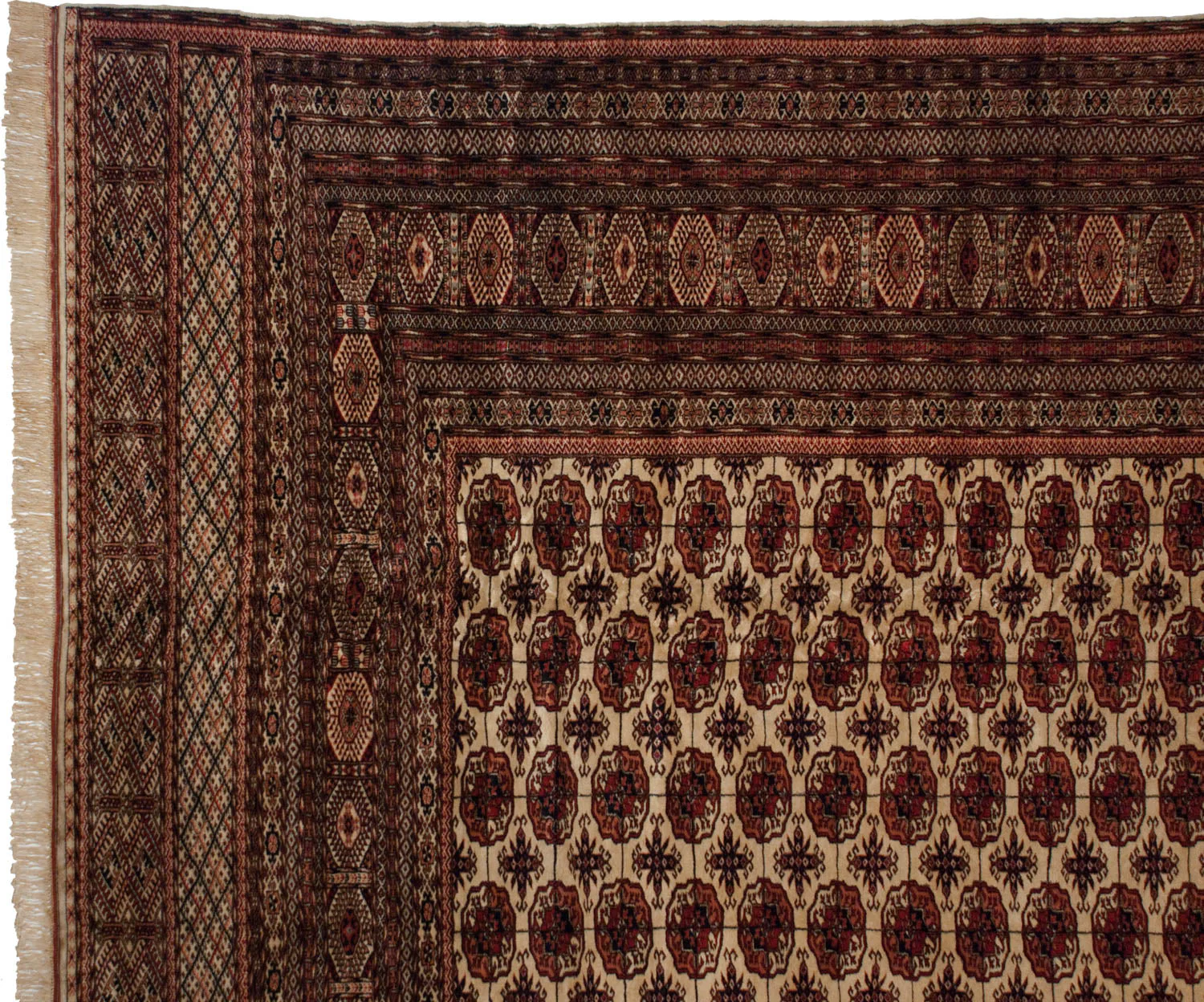 12x15.5 Vintage Fine Bokhara Carpet - Image 14