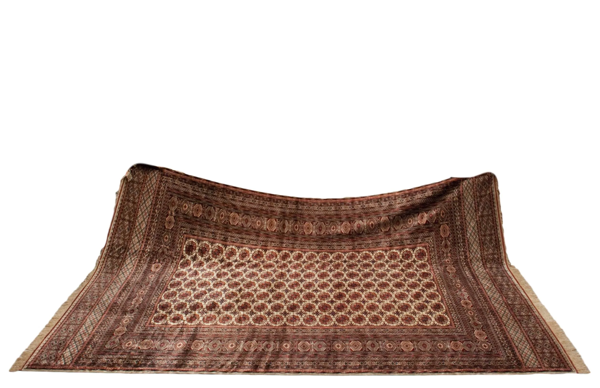 12x15.5 Vintage Fine Bokhara Carpet - Image 2