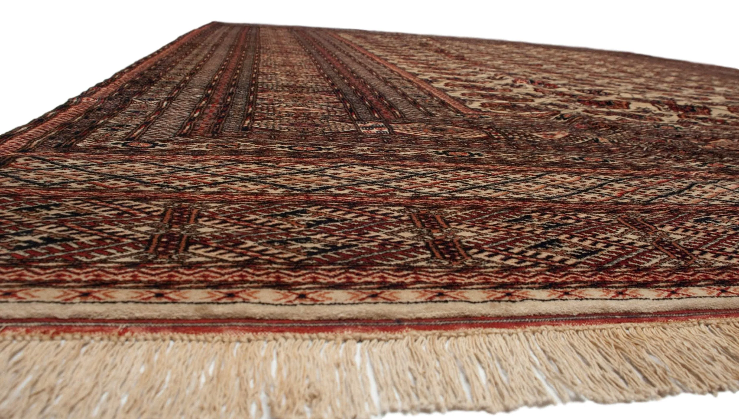 12x15.5 Vintage Fine Bokhara Carpet - Image 4