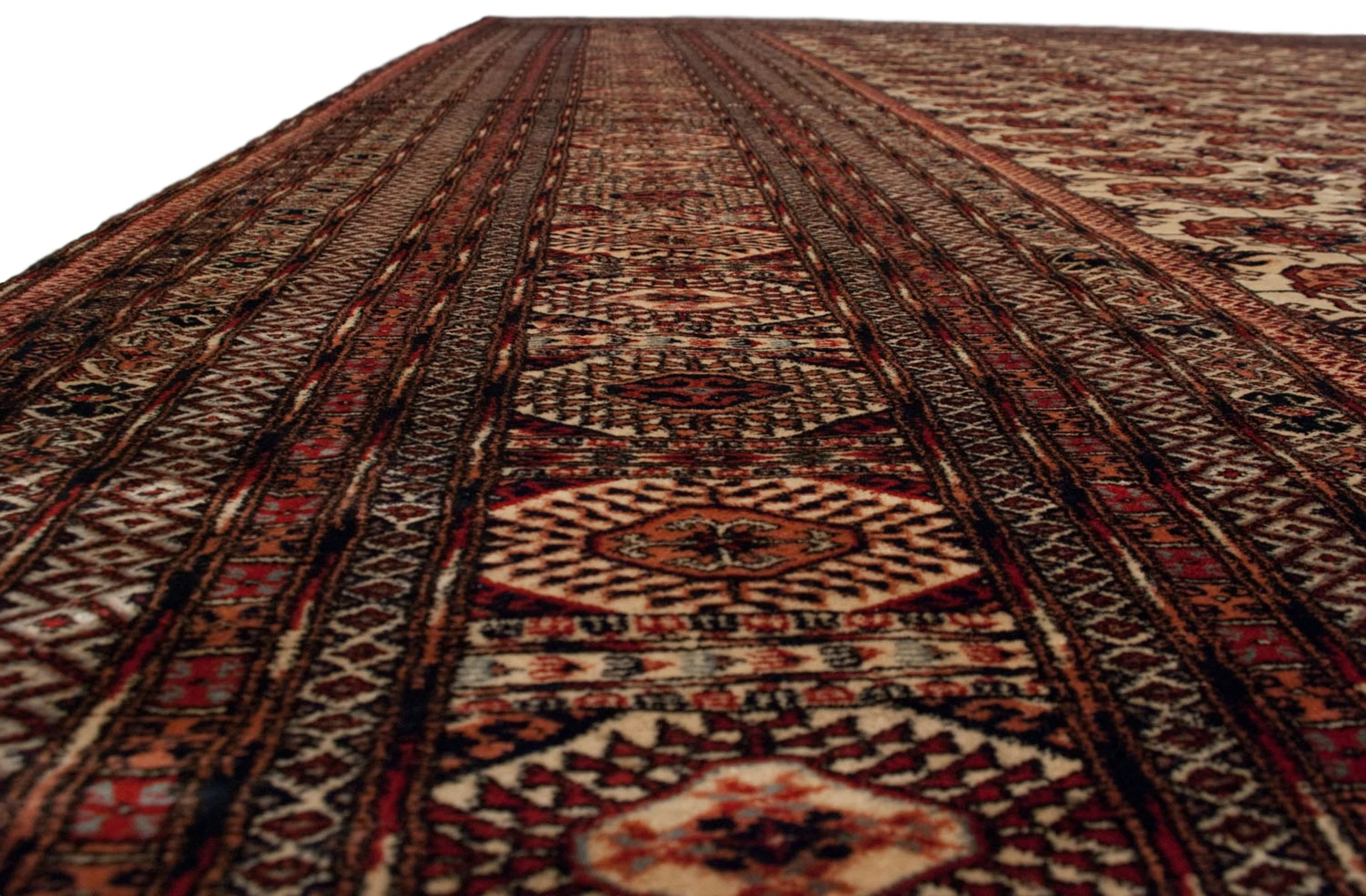 12x15.5 Vintage Fine Bokhara Carpet - Image 5