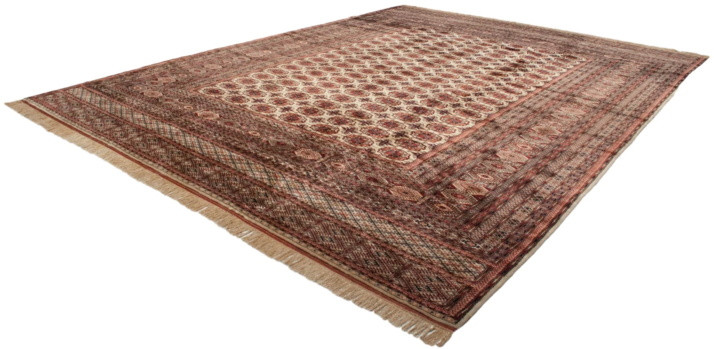 12x15.5 Vintage Fine Bokhara Carpet - Image 7
