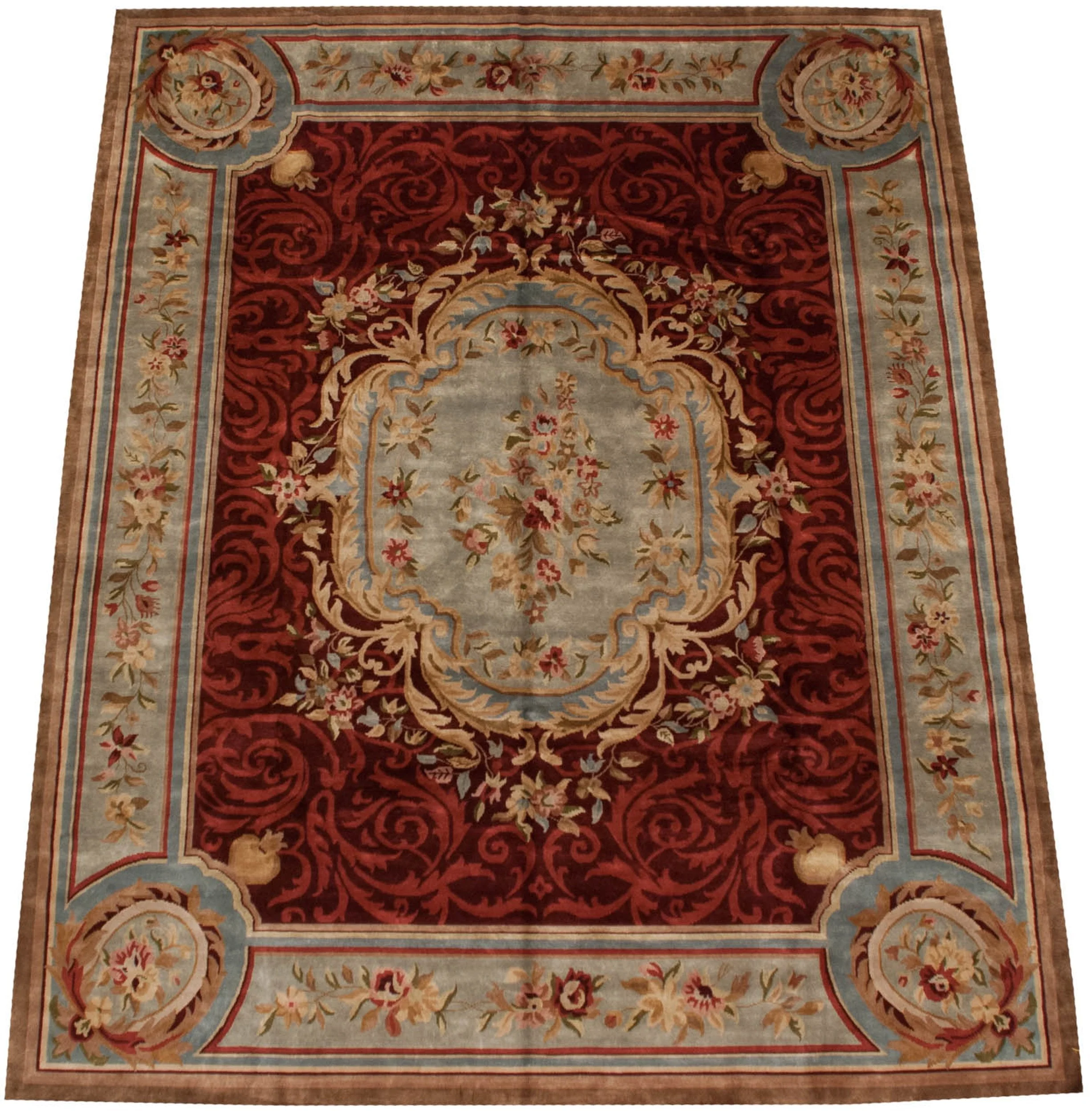 12x15 Indian Savonnerie Design Carpet - Image 3