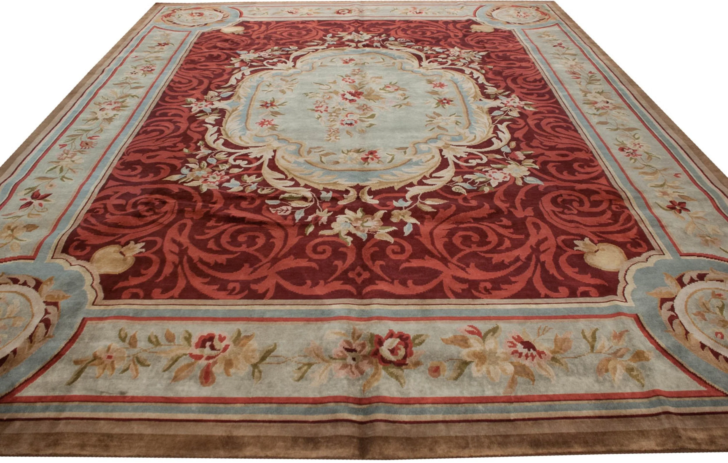 12x15 Indian Savonnerie Design Carpet - Image 4
