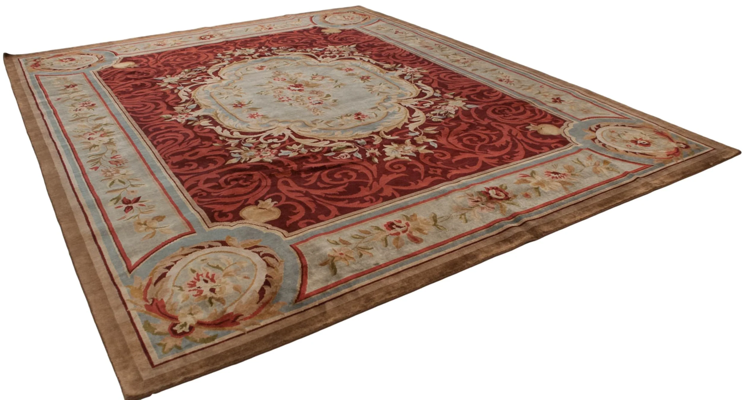 12x15 Indian Savonnerie Design Carpet - Image 5