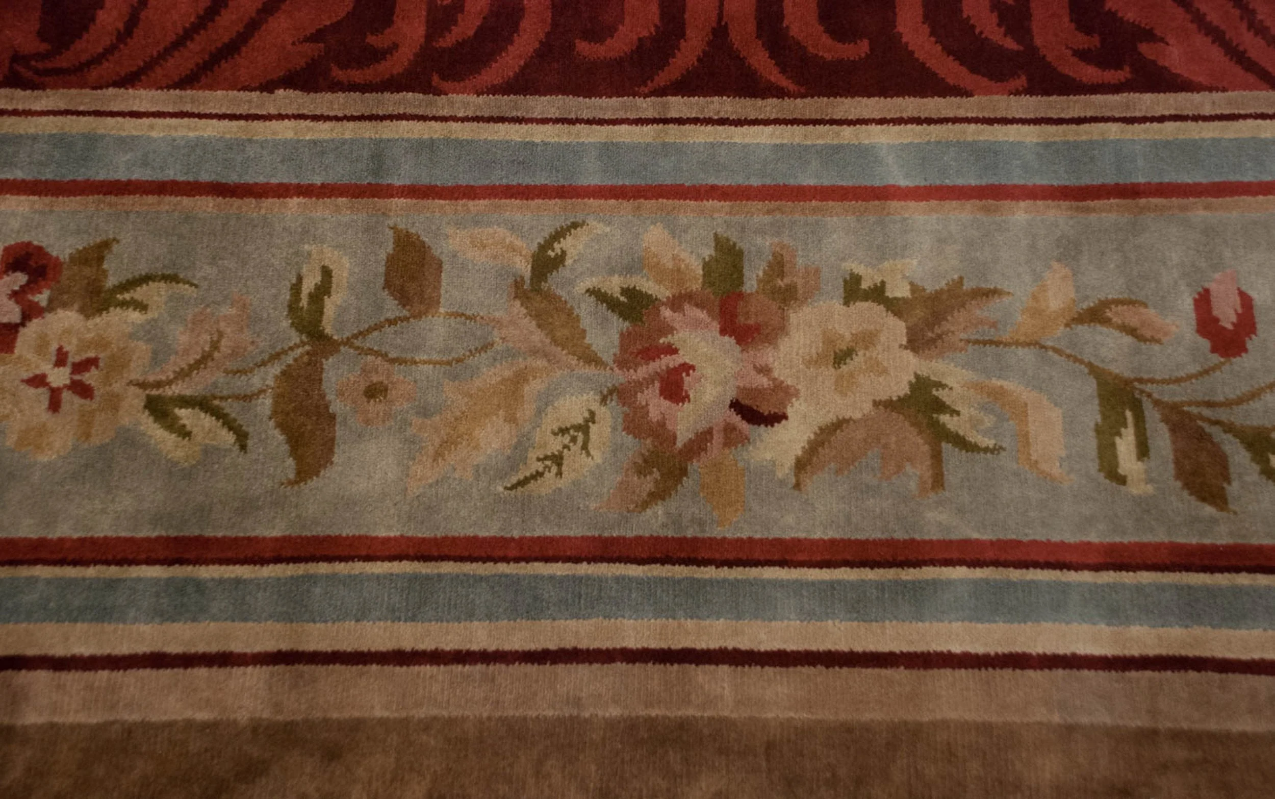 12x15 Indian Savonnerie Design Carpet - Image 7