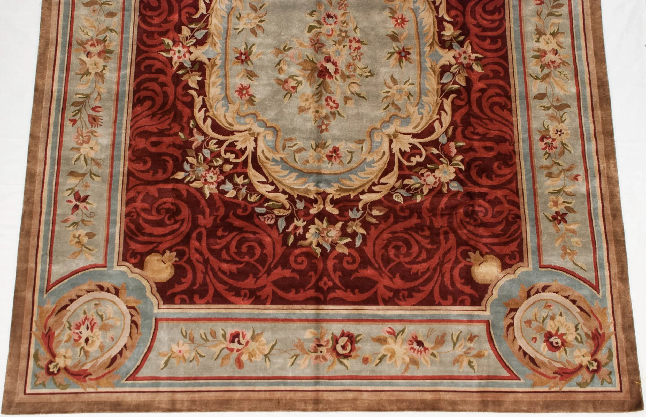 12x15 Indian Savonnerie Design Carpet - Image 8