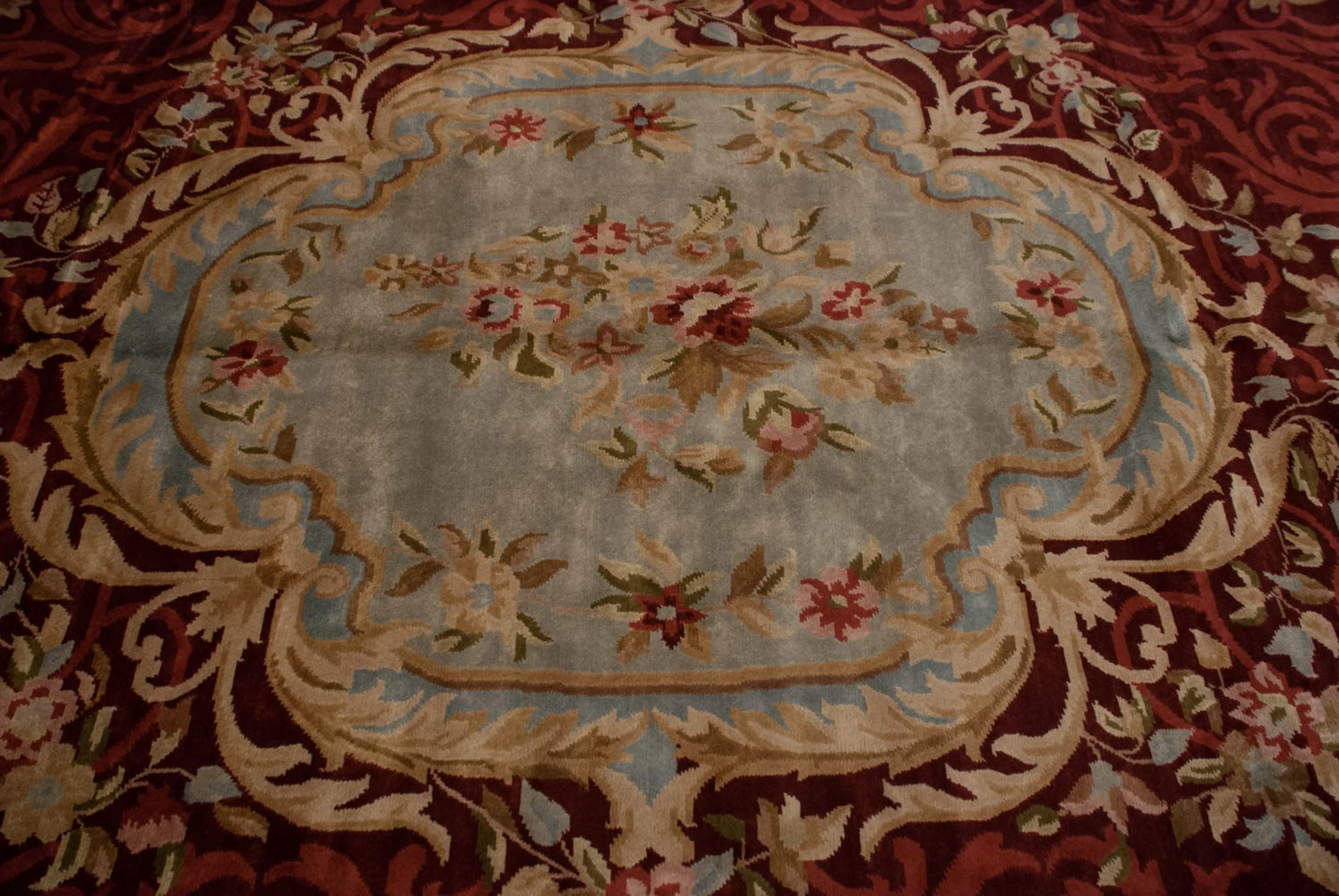 12x15 Indian Savonnerie Design Carpet - Image 9