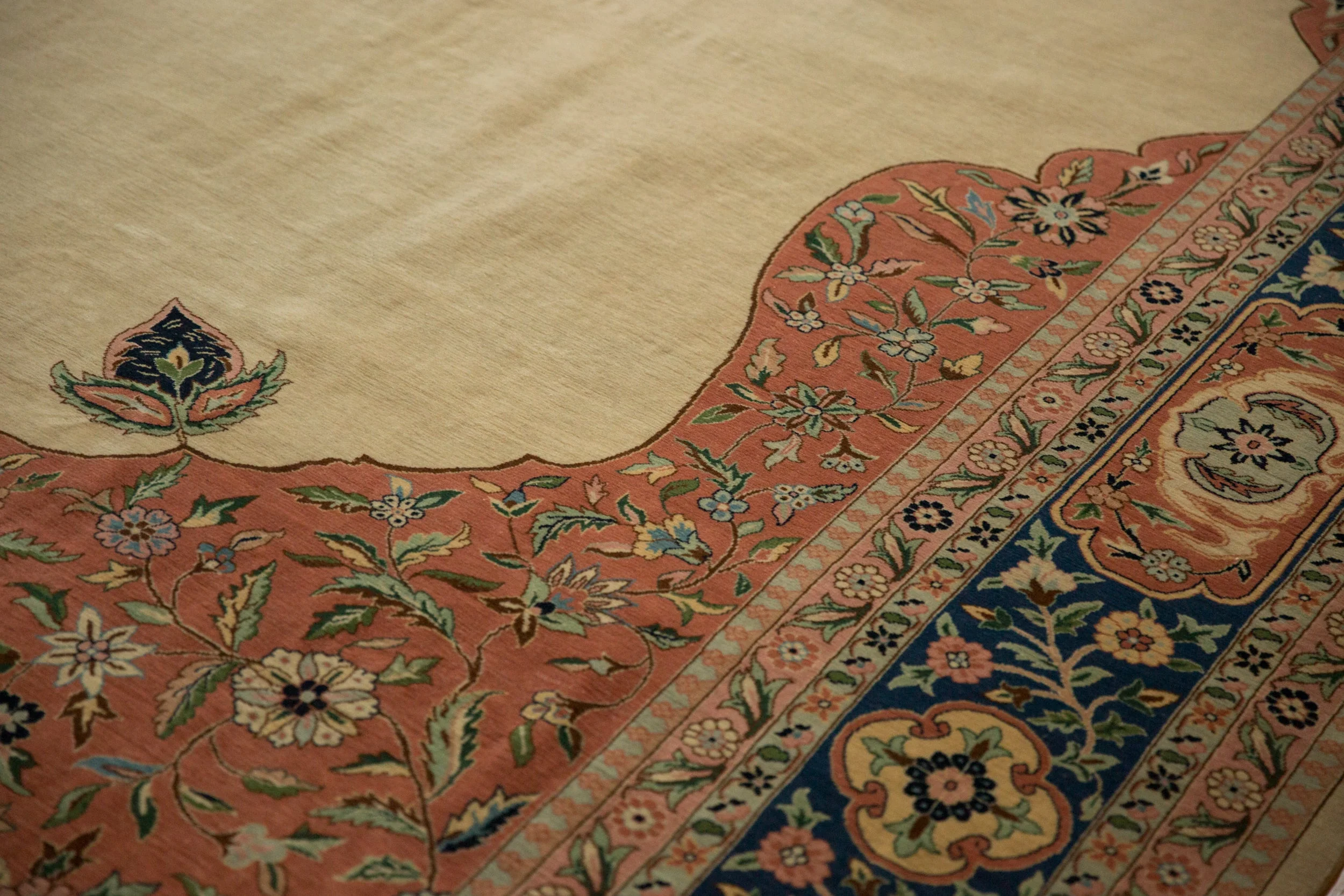 12x15 Vintage Bulgarian Tabriz Design Carpet - Image 10