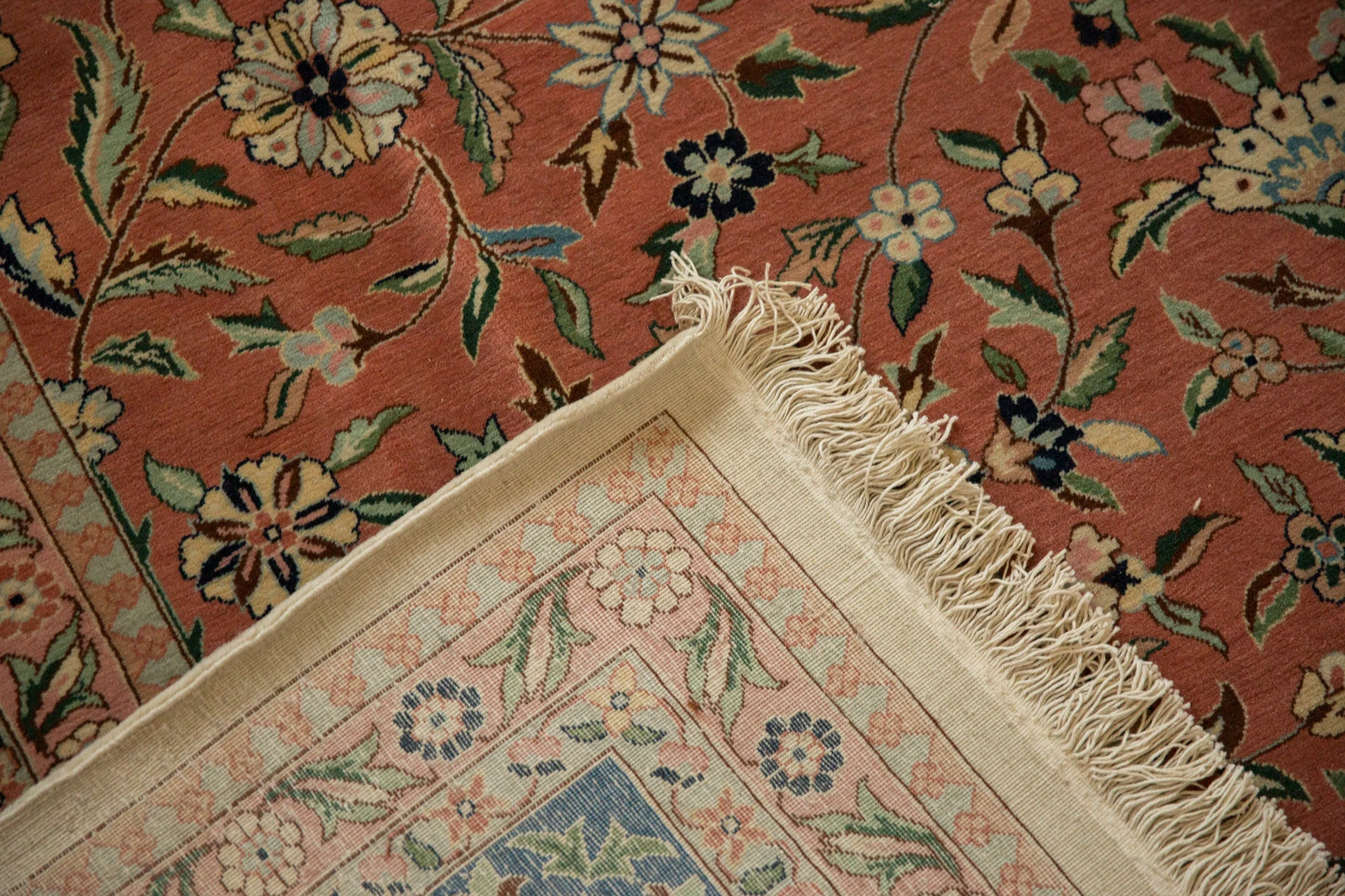 12x15 Vintage Bulgarian Tabriz Design Carpet - Image 13
