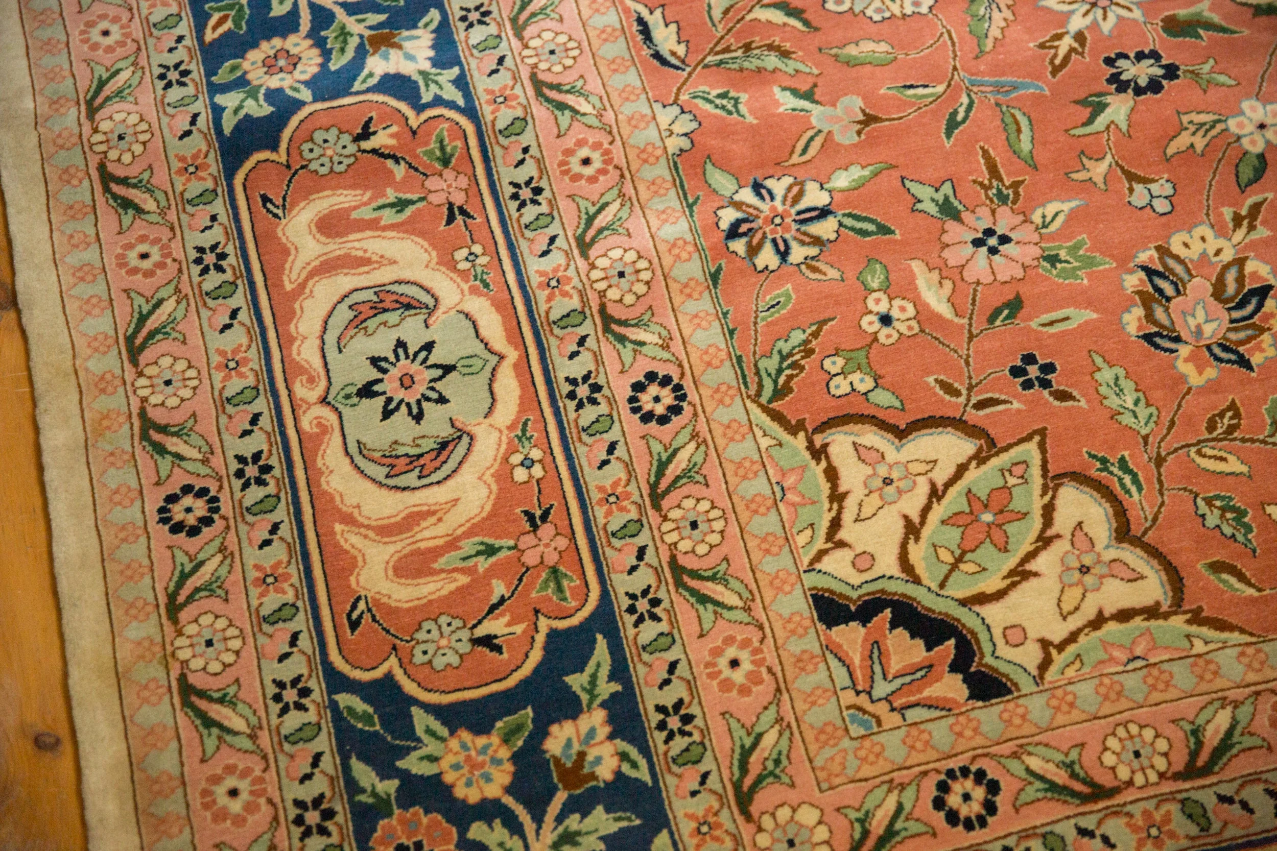 12x15 Vintage Bulgarian Tabriz Design Carpet - Image 3