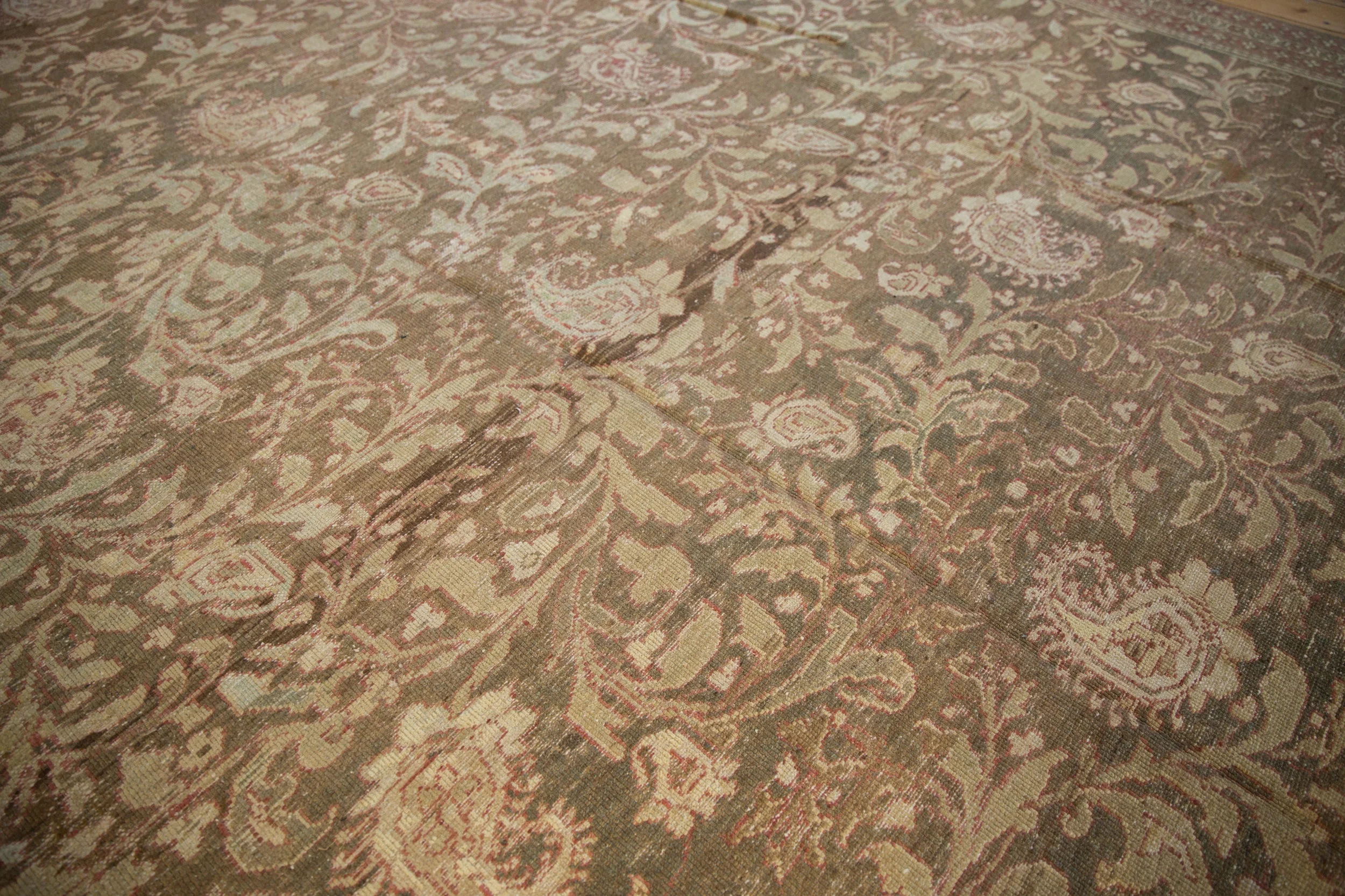 12x15 Vintage Distressed Malayer Carpet - Image 10
