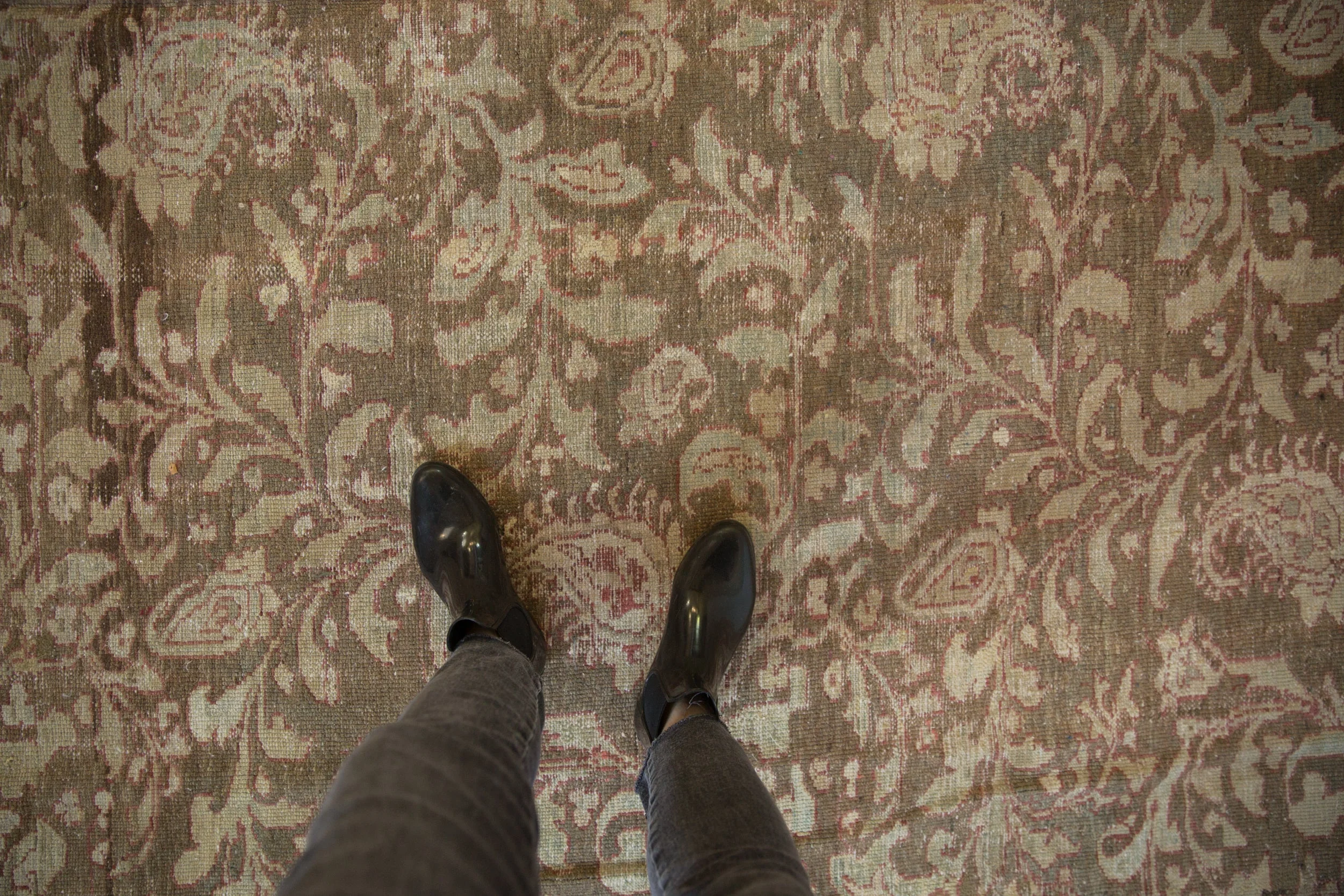 12x15 Vintage Distressed Malayer Carpet - Image 2