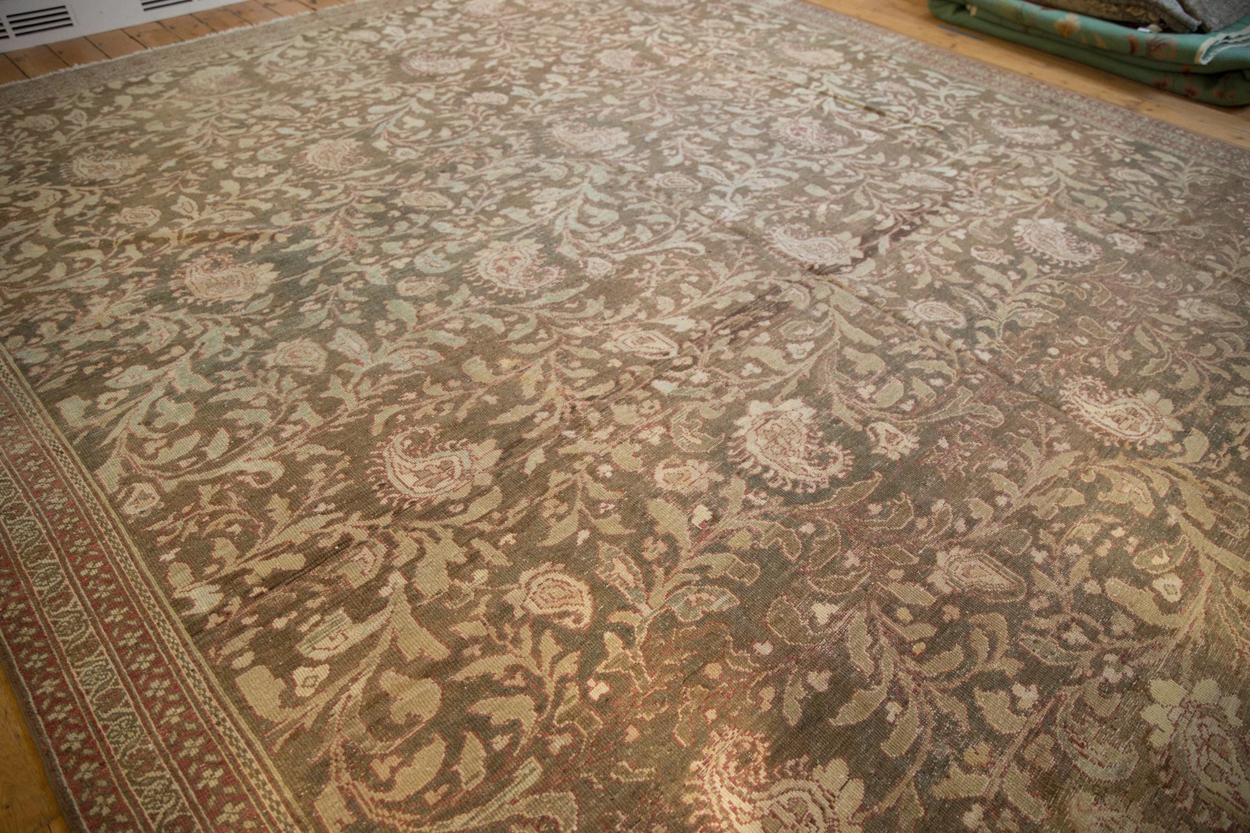 12x15 Vintage Distressed Malayer Carpet - Image 3
