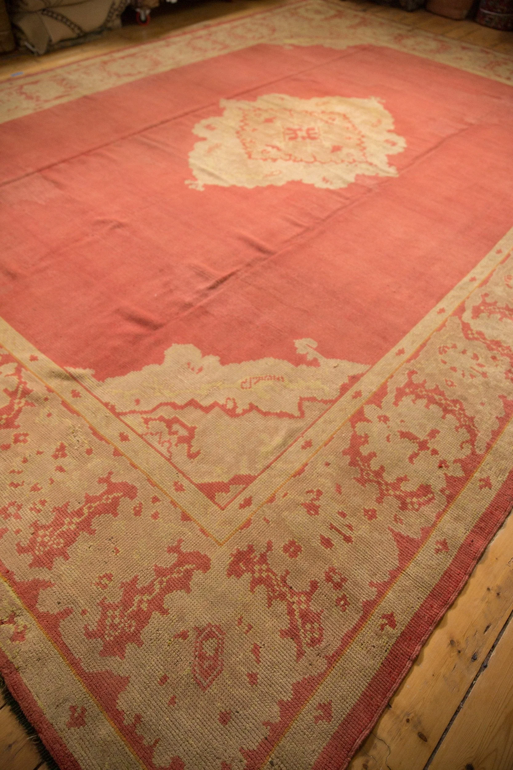 12x16 Vintage Oushak Carpet - Image 9